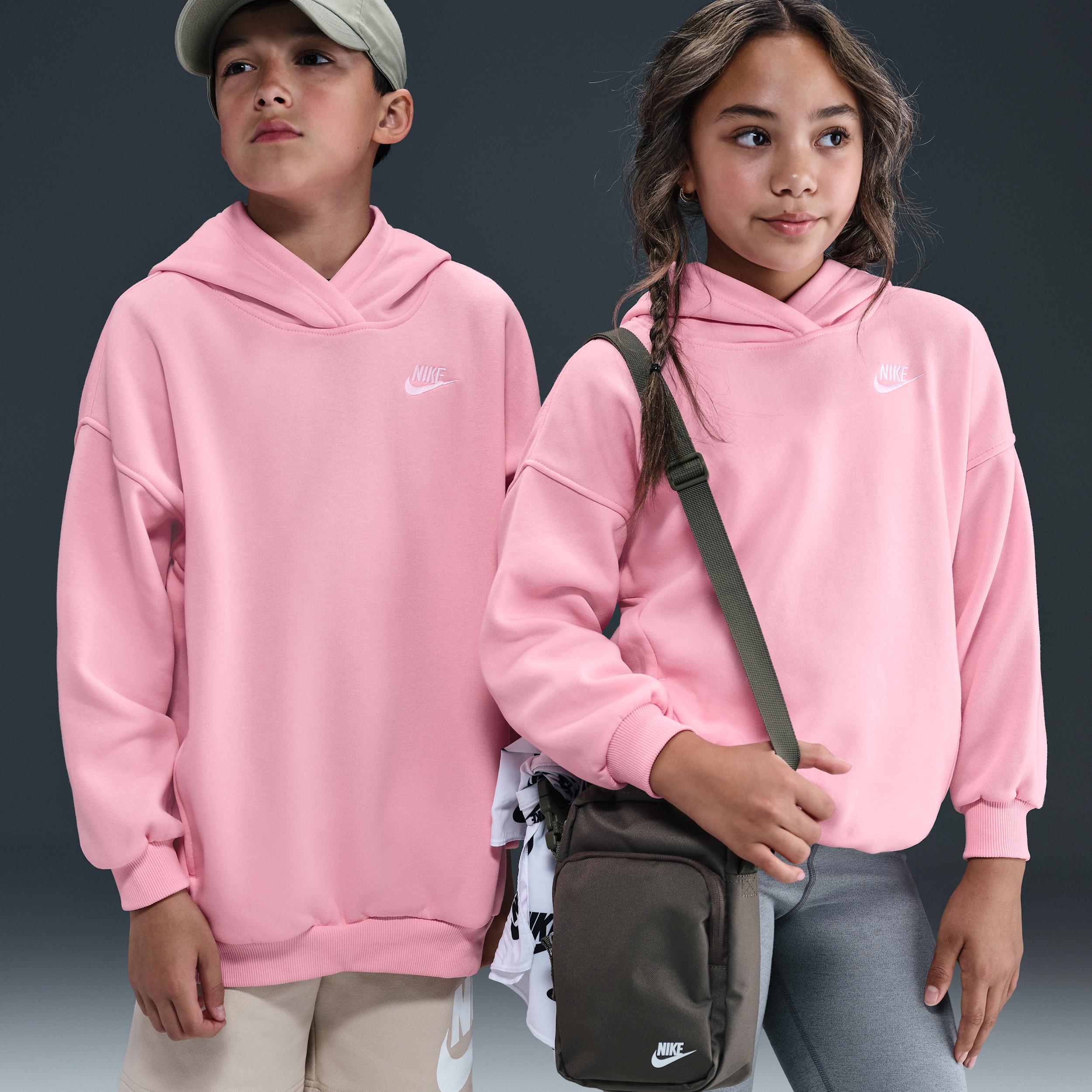 Nike Sportswear Club Fleece Big Kids' Oversized Pullover Hoodie by NIKE