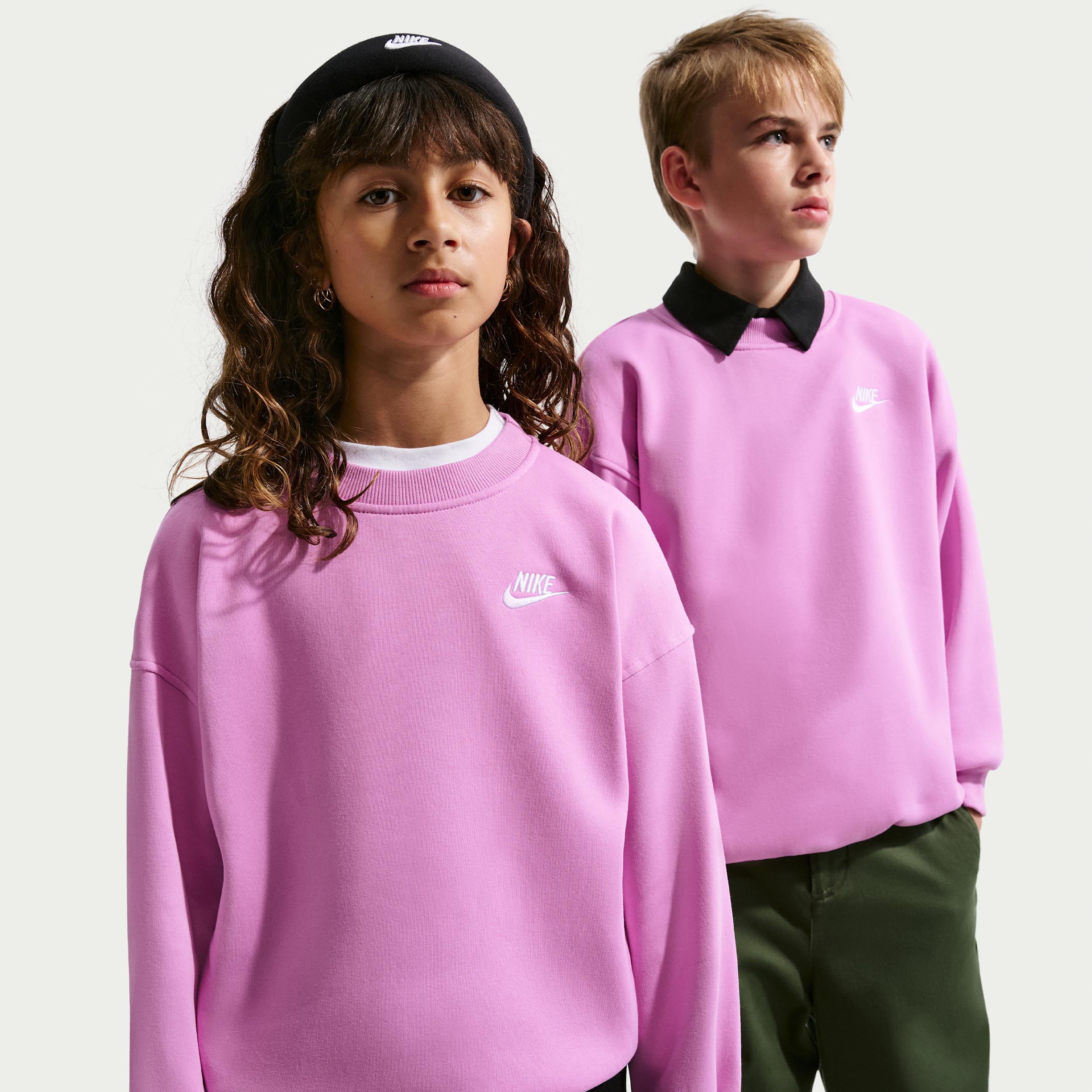 Nike Sportswear Club Fleece Big Kids' Oversized Sweatshirt by NIKE