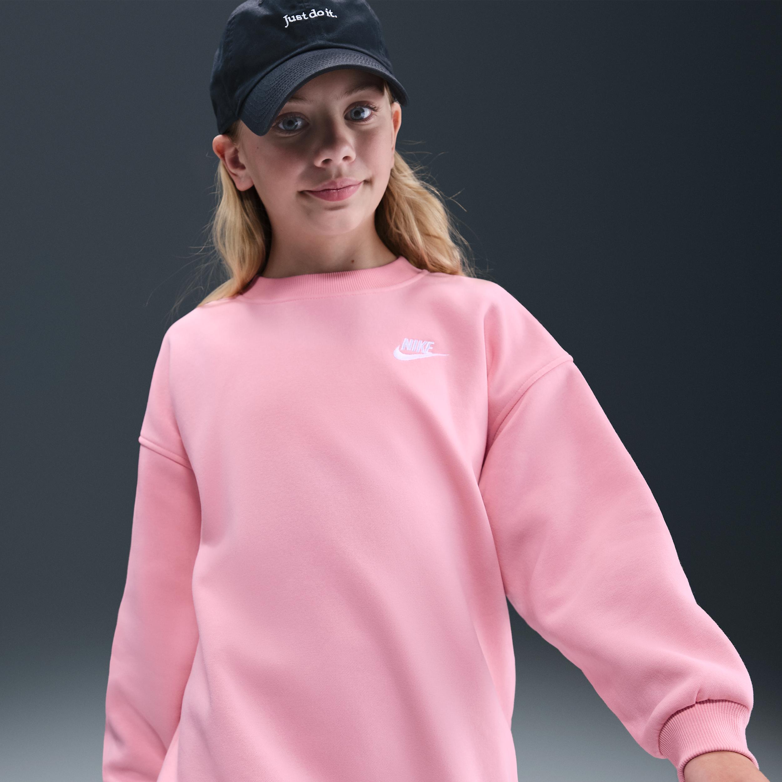 Nike Sportswear Club Fleece Big Kids' Oversized Sweatshirt by NIKE