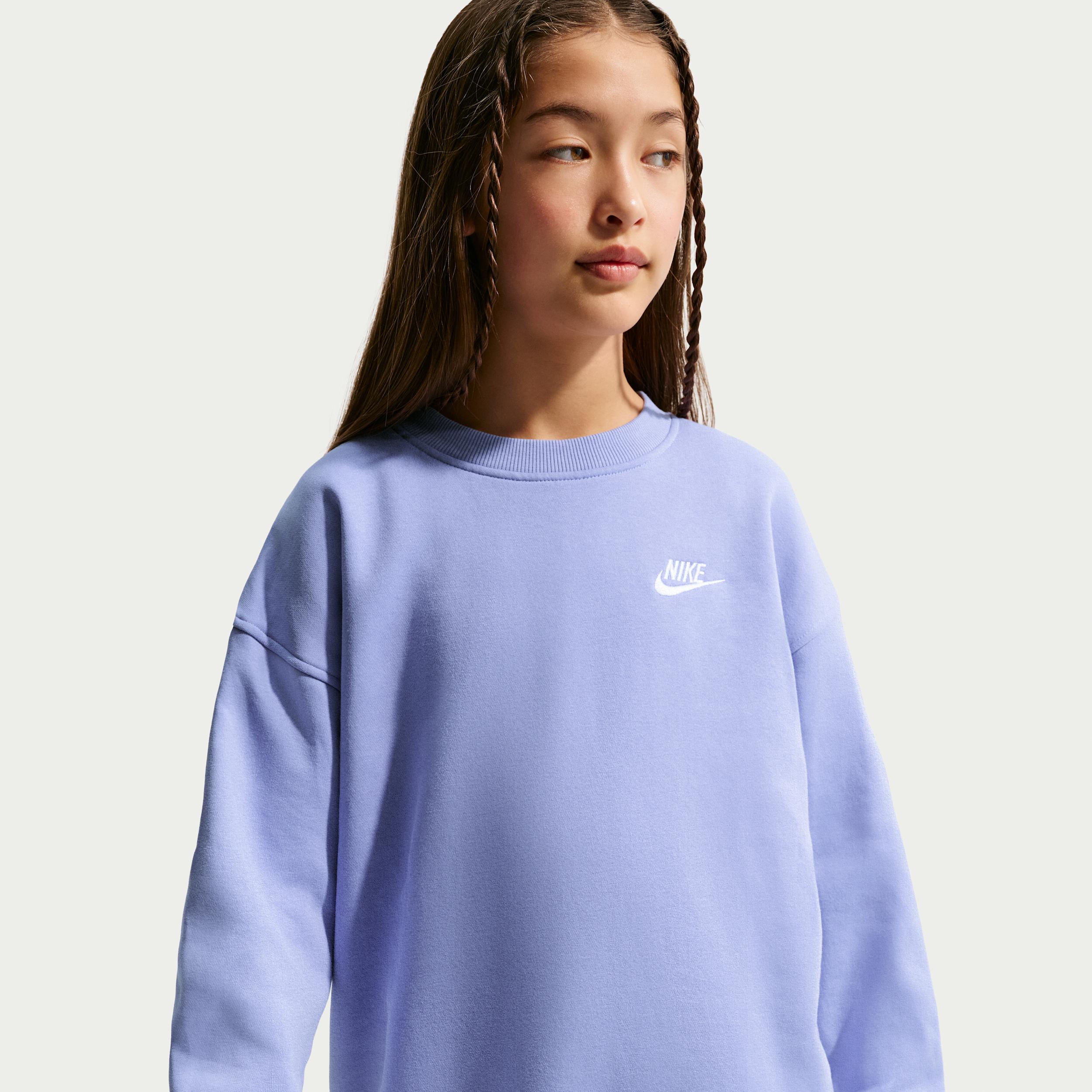 Nike Sportswear Club Fleece Big Kids' Oversized Sweatshirt by NIKE