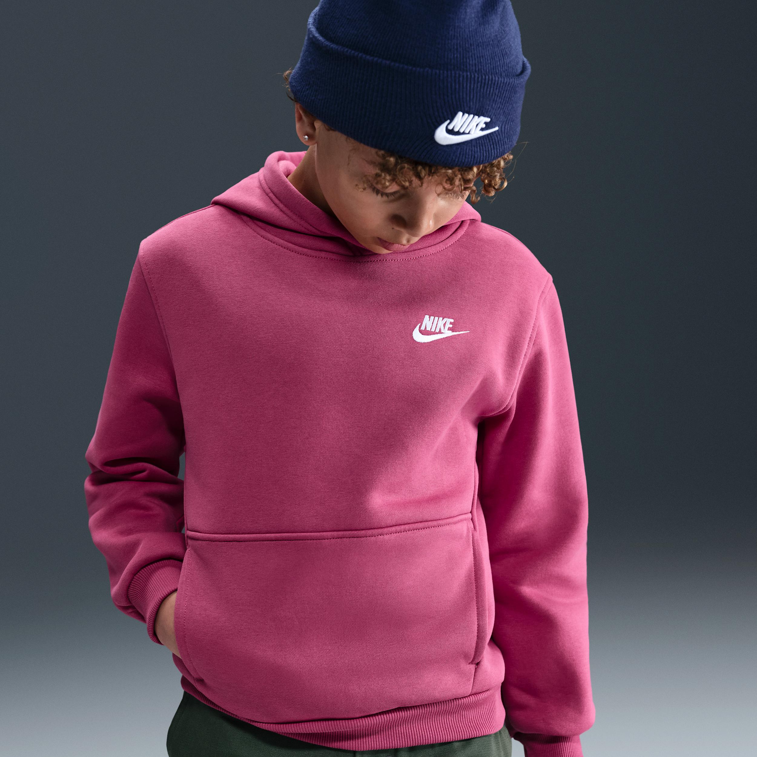Nike Sportswear Club Fleece Big Kids' Pullover Hoodie by NIKE