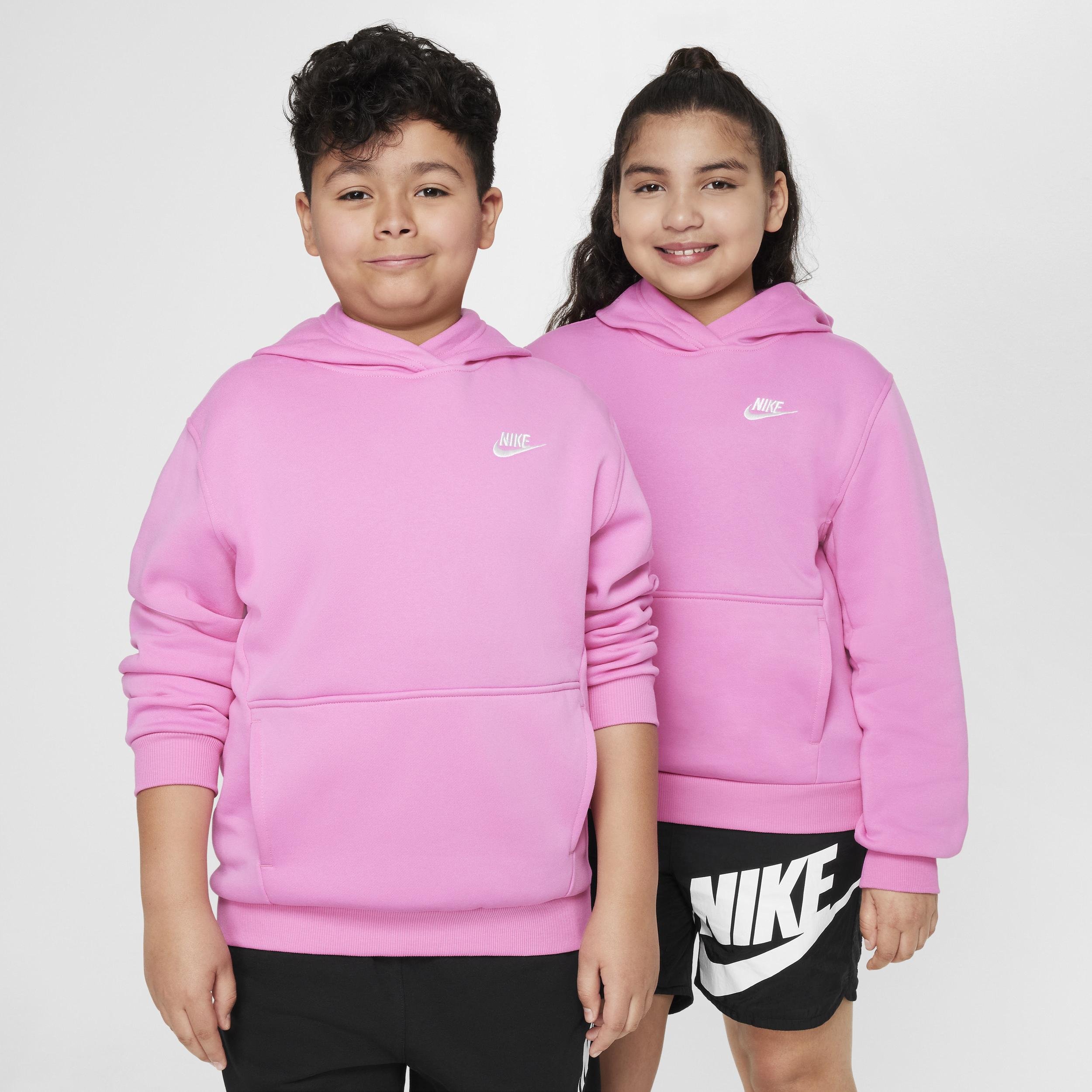 Nike Sportswear Club Fleece Big Kids' Pullover Hoodie (Extended Size) by NIKE