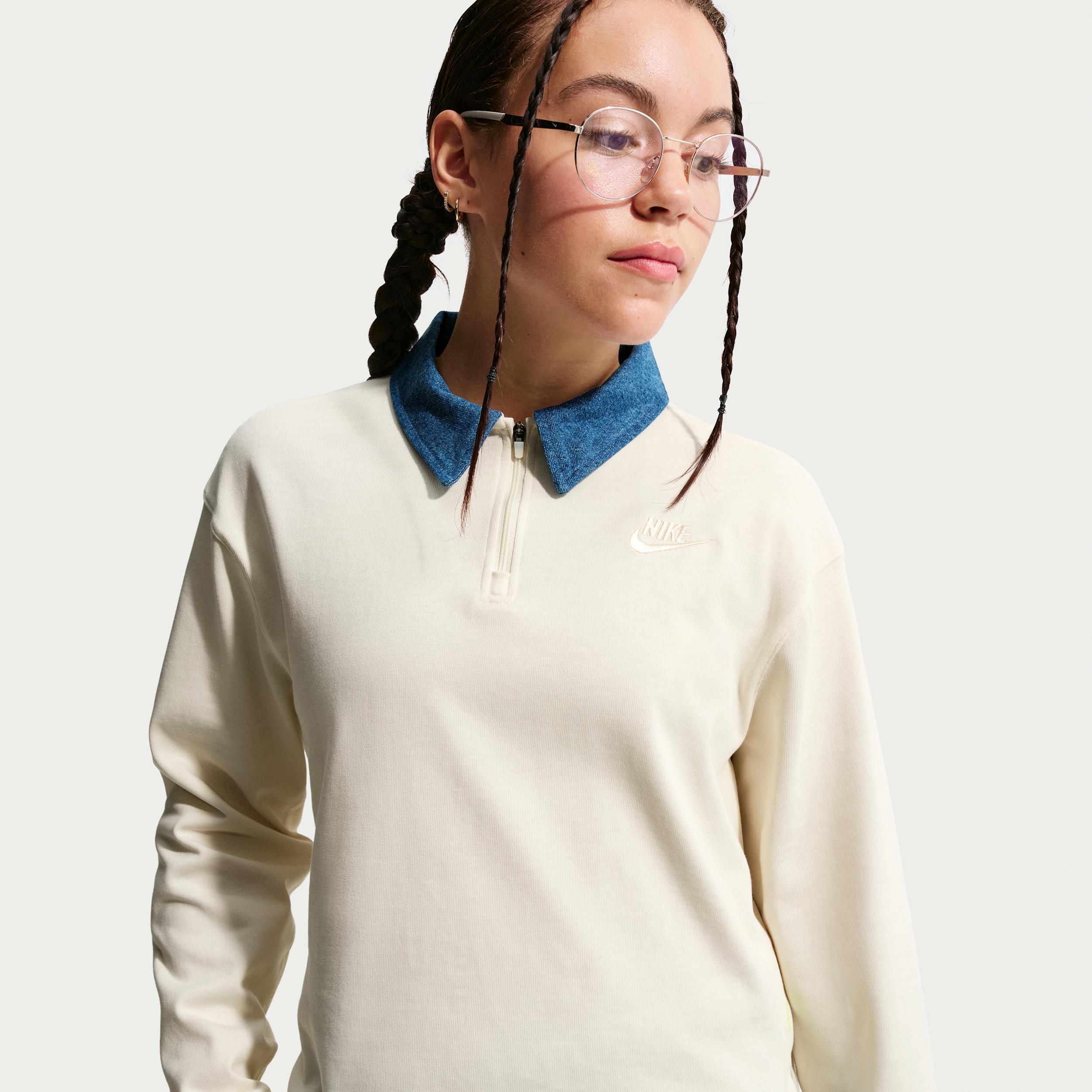 Nike Sportswear Collection Big Kids' (Girls') Long-Sleeve Polo Top by NIKE