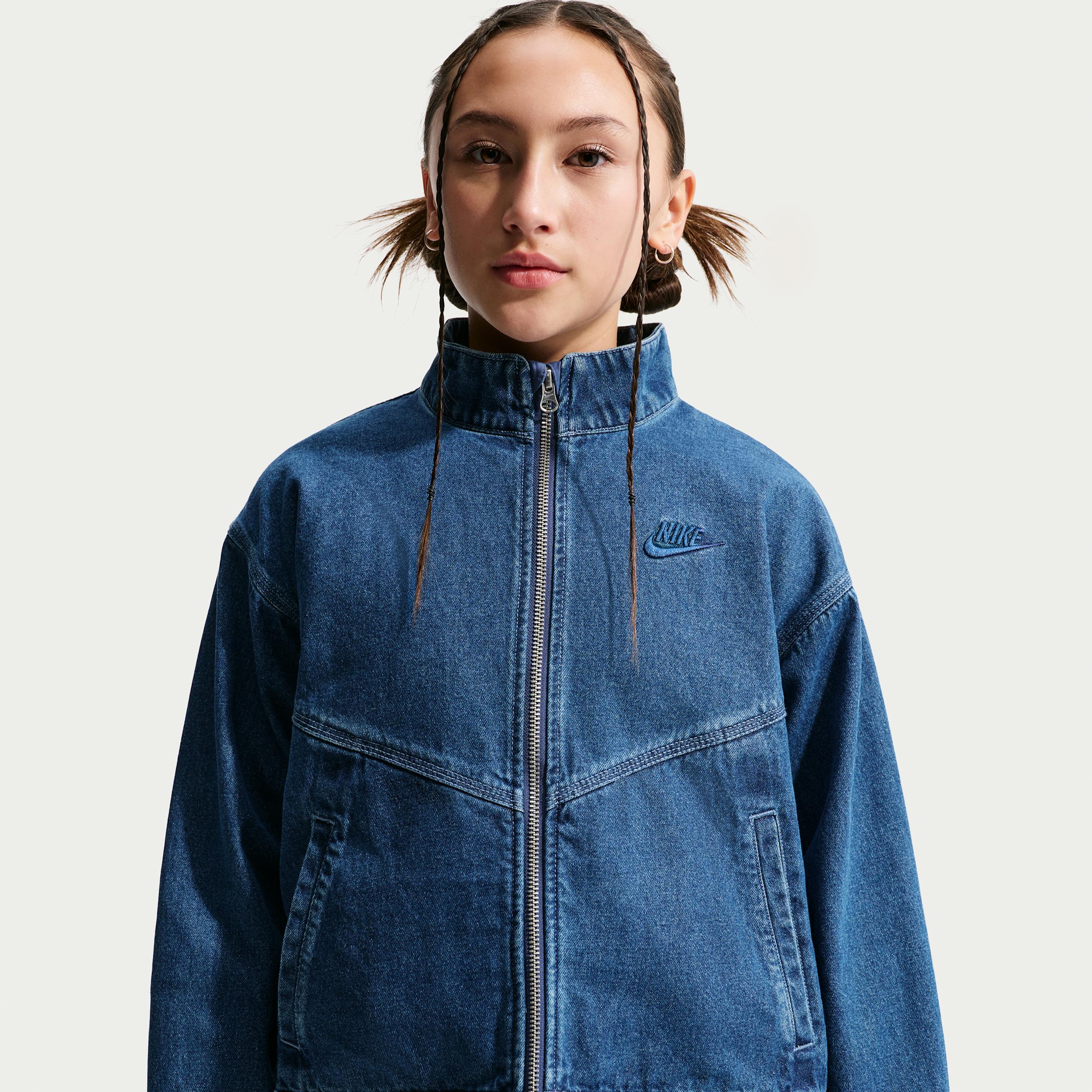 Nike Sportswear Collection Windrunner Big Kids' Denim Jacket by NIKE