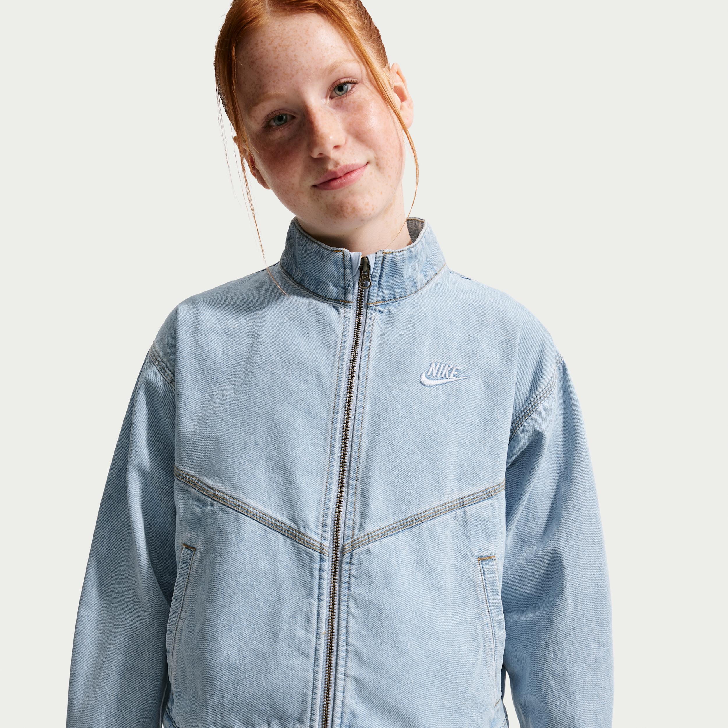 Nike Sportswear Collection Windrunner Big Kids' Denim Jacket by NIKE