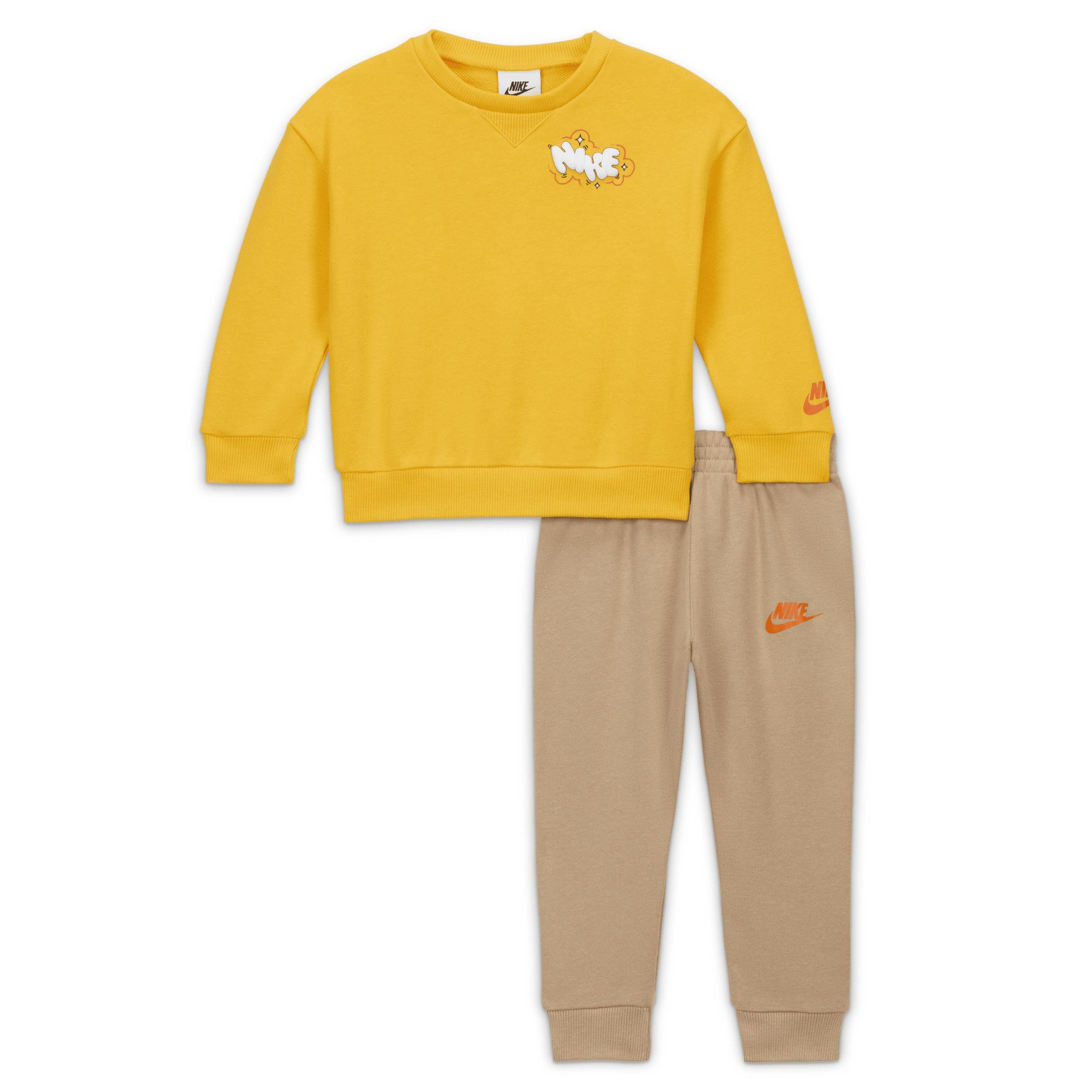 Nike Sportswear Create Your Own Adventure Baby (12-24M) French Terry Graphic Crew Set by NIKE