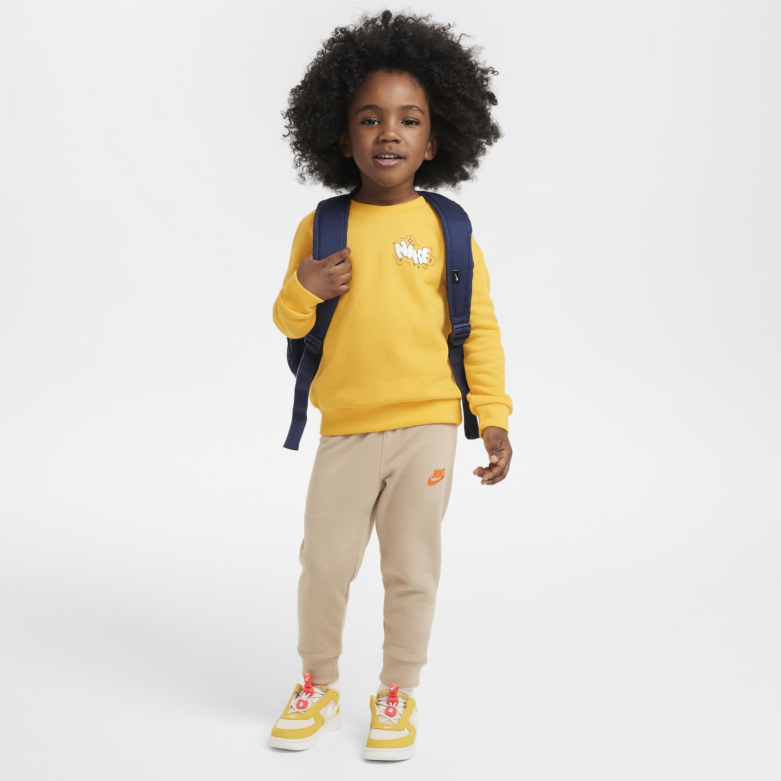 Nike Sportswear Create Your Own Adventure Toddler French Terry Graphic Crew Set by NIKE
