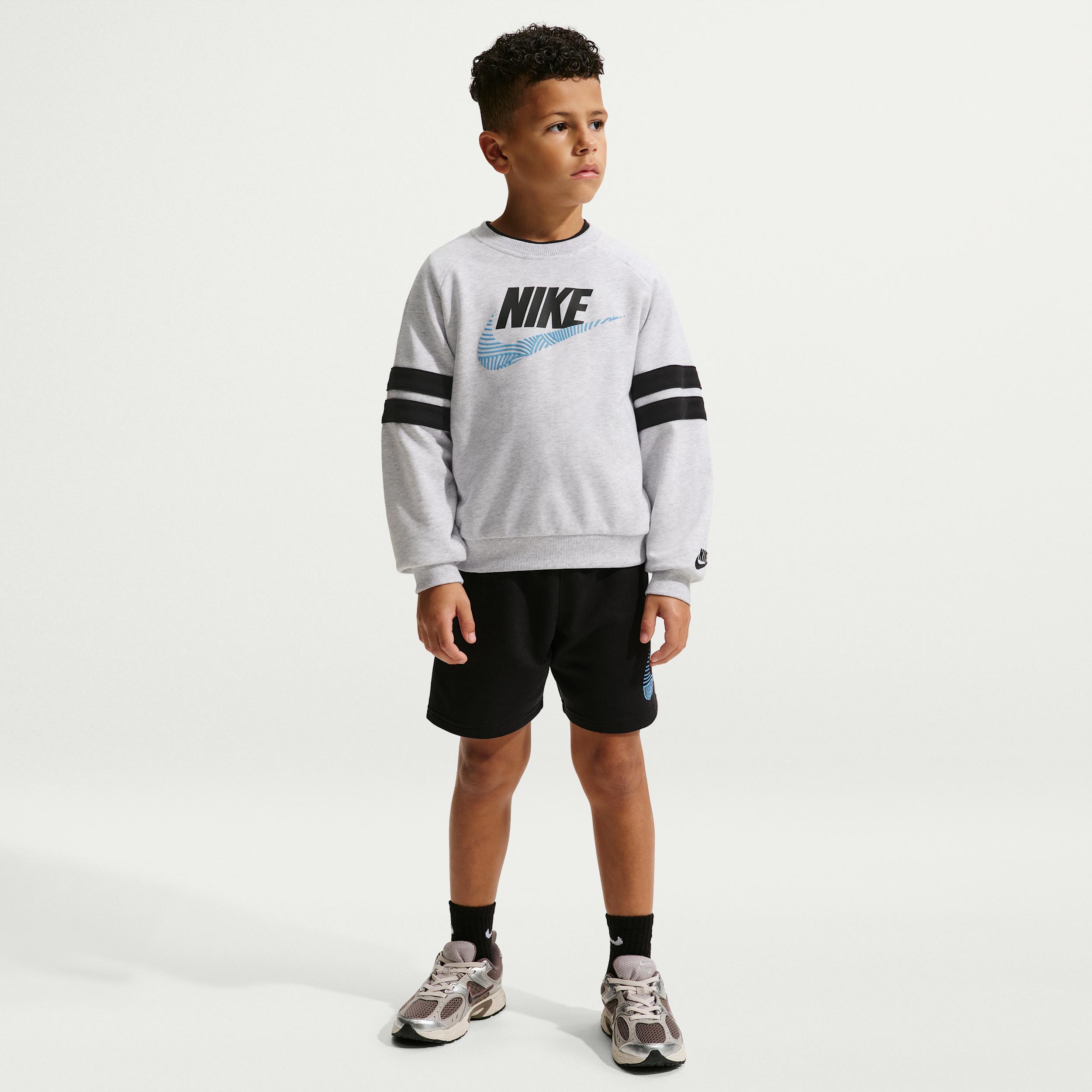 Nike Sportswear In The Zone Little Kids' French Terry Oversized Crew by NIKE