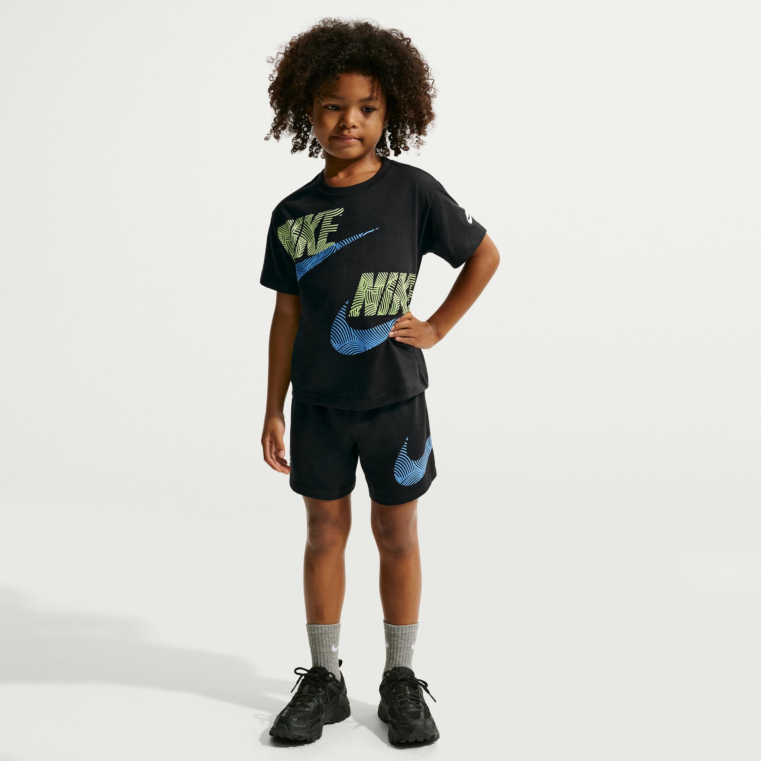 Nike Sportswear In The Zone Little Kids' Relaxed Jersey 2-Piece Set by NIKE