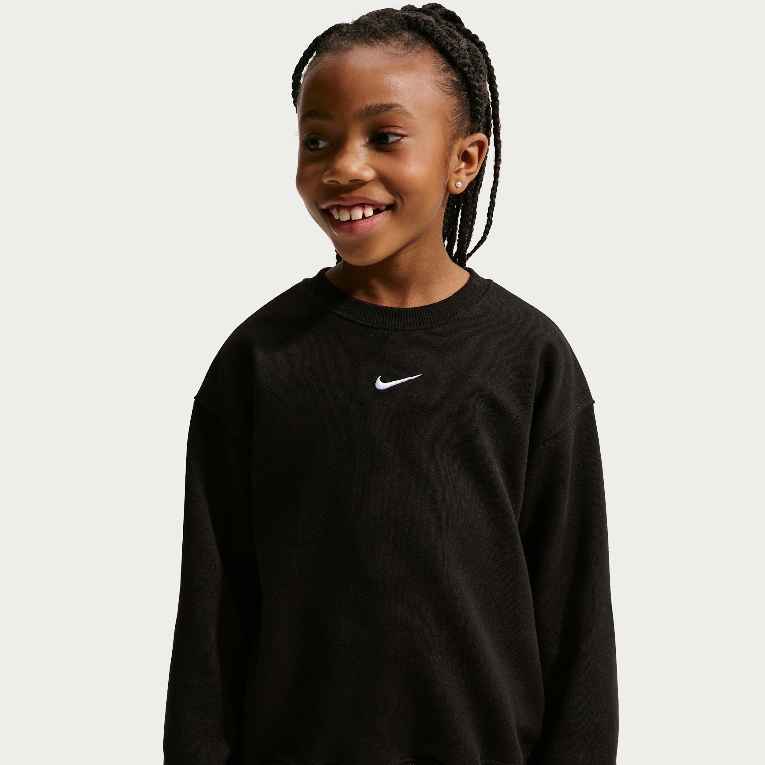 Nike Sportswear Little Kids' Studio Fleece Oversized Crew by NIKE