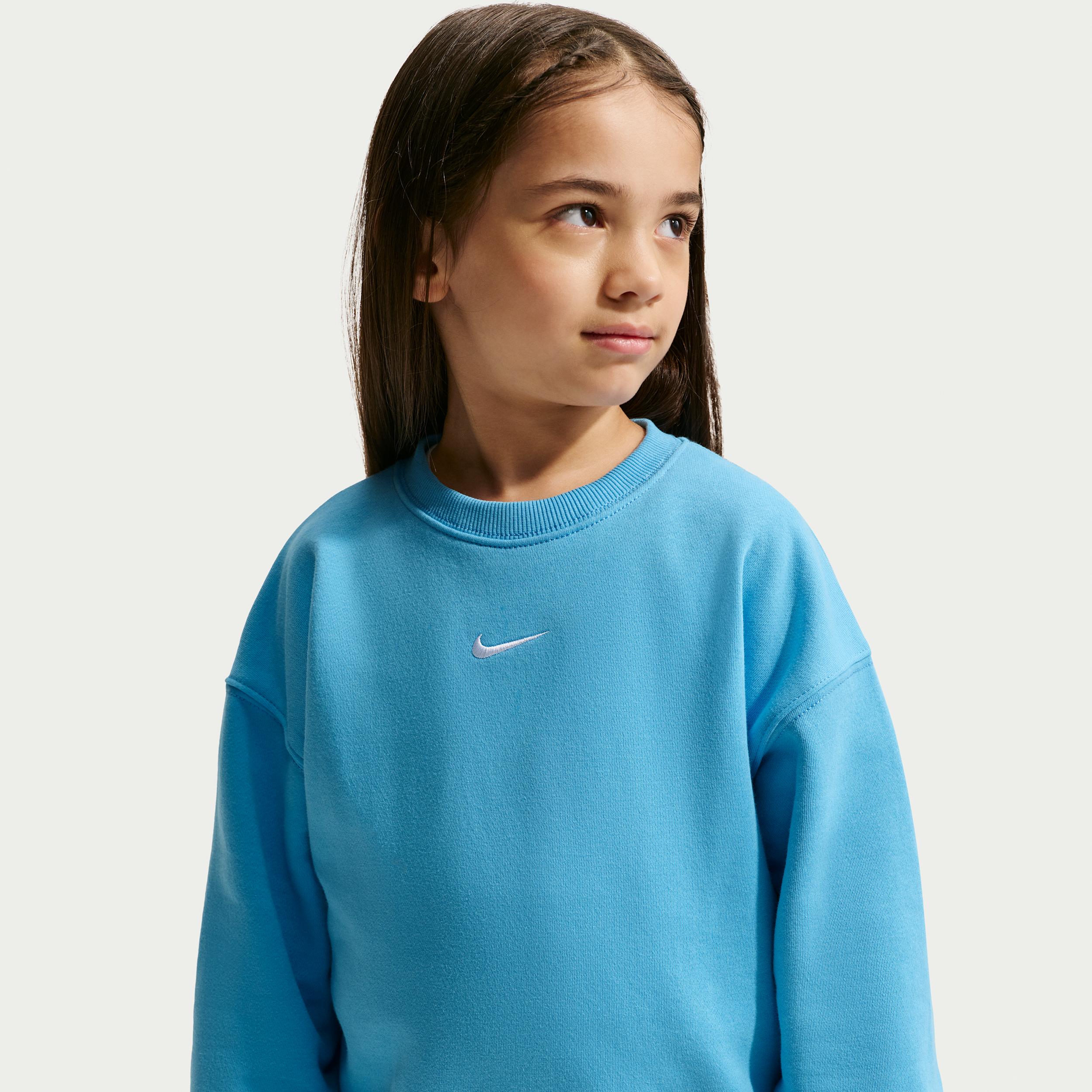 Nike Sportswear Little Kids' Studio Fleece Oversized Crew by NIKE