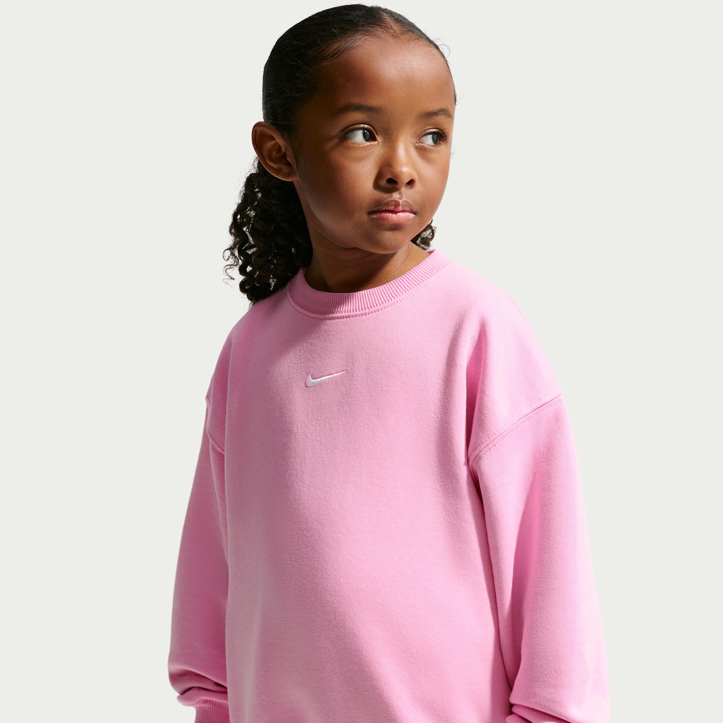 Nike Sportswear Little Kids' Studio Fleece Oversized Crew by NIKE