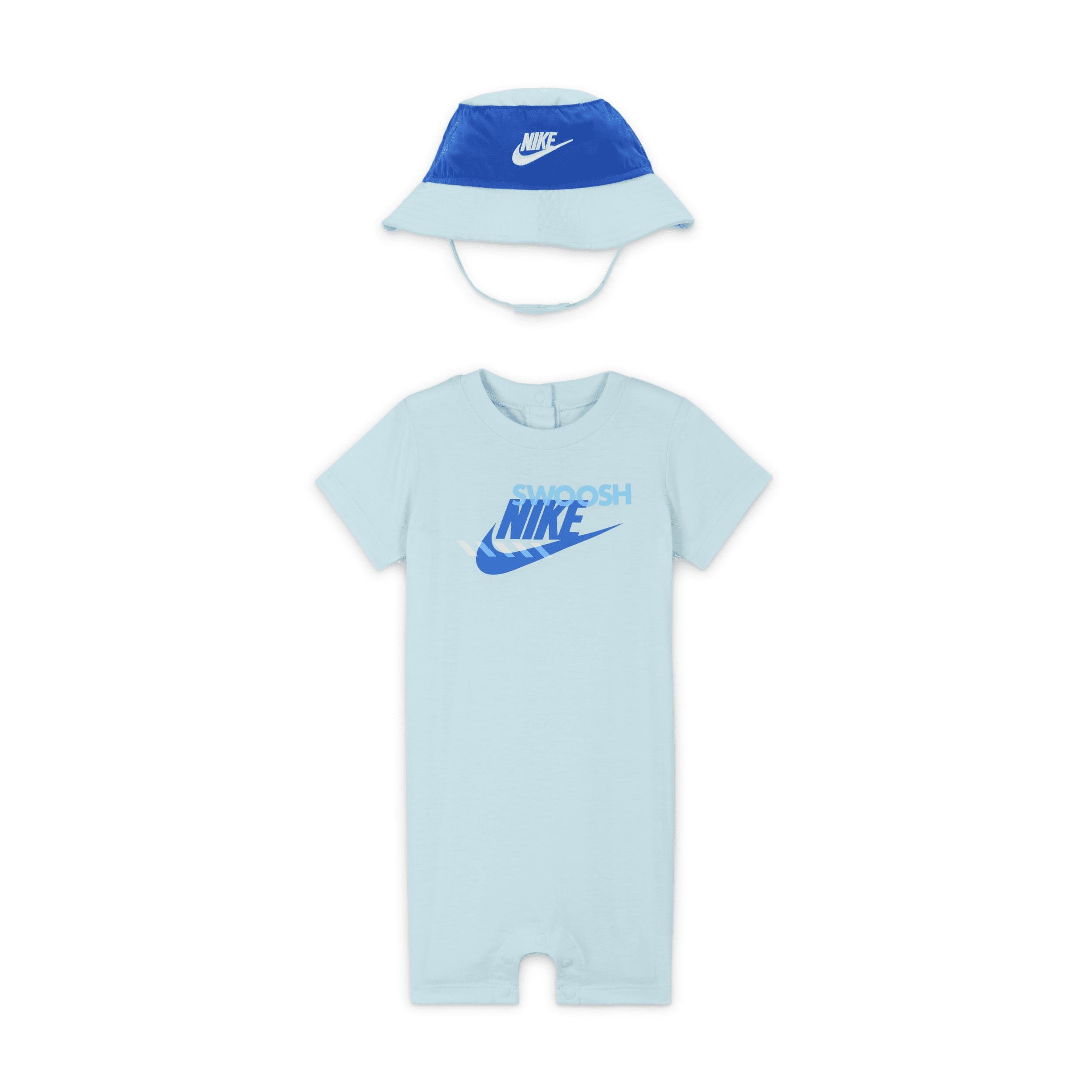 Nike Sportswear PE Baby (12-24M) Romper and Bucket Hat Set by NIKE