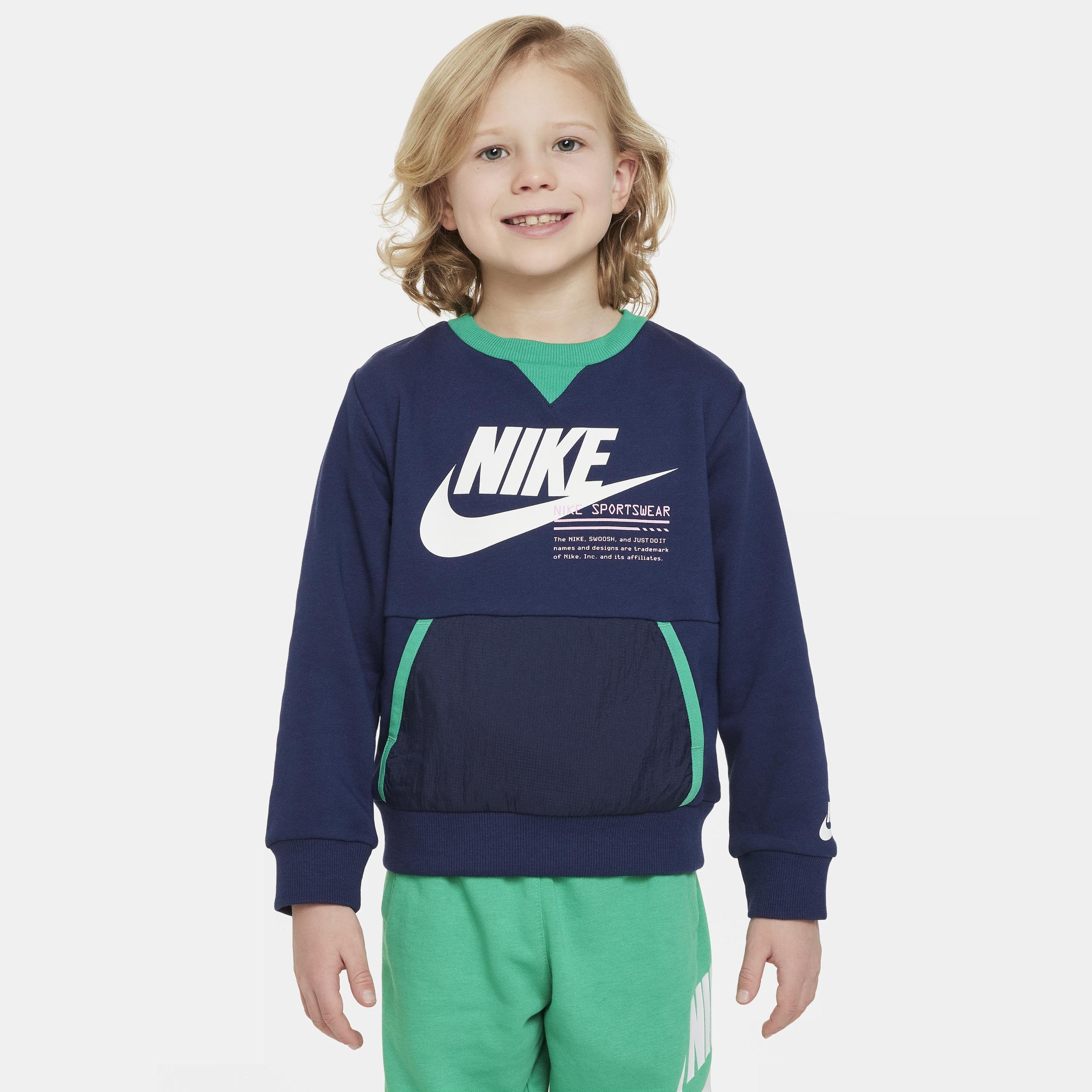 Nike Sportswear Paint Your Future Little Kids' French Terry Crew by NIKE