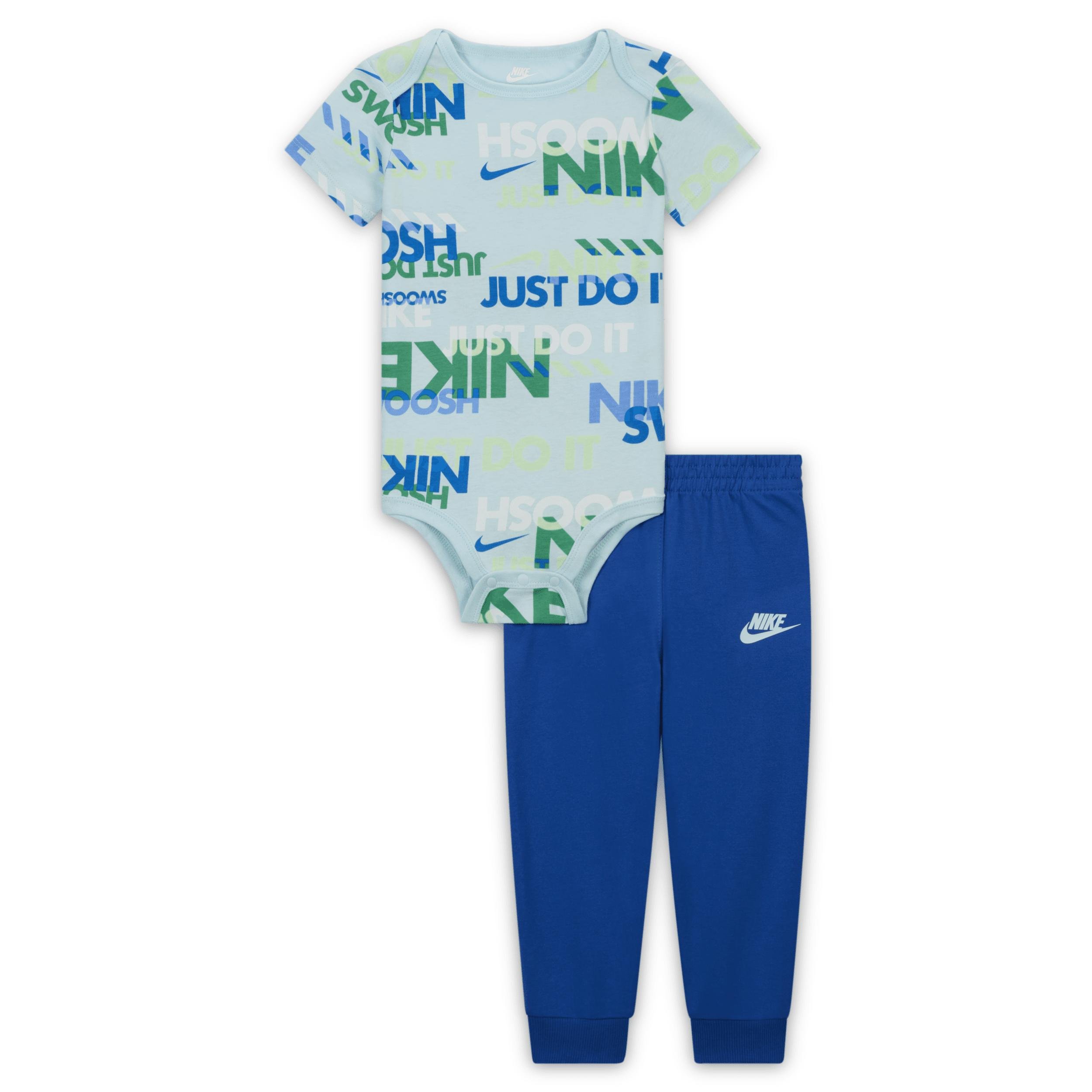 Nike Sportswear Playful Exploration Baby (12-24M) Printed Bodysuit and Pants Set by NIKE