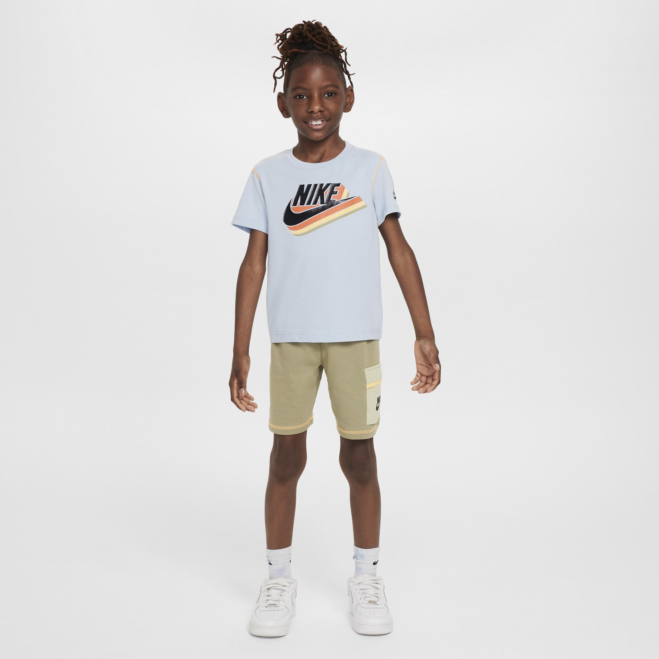 Nike Sportswear Reimagine Little Kids' French Terry Shorts Set by NIKE