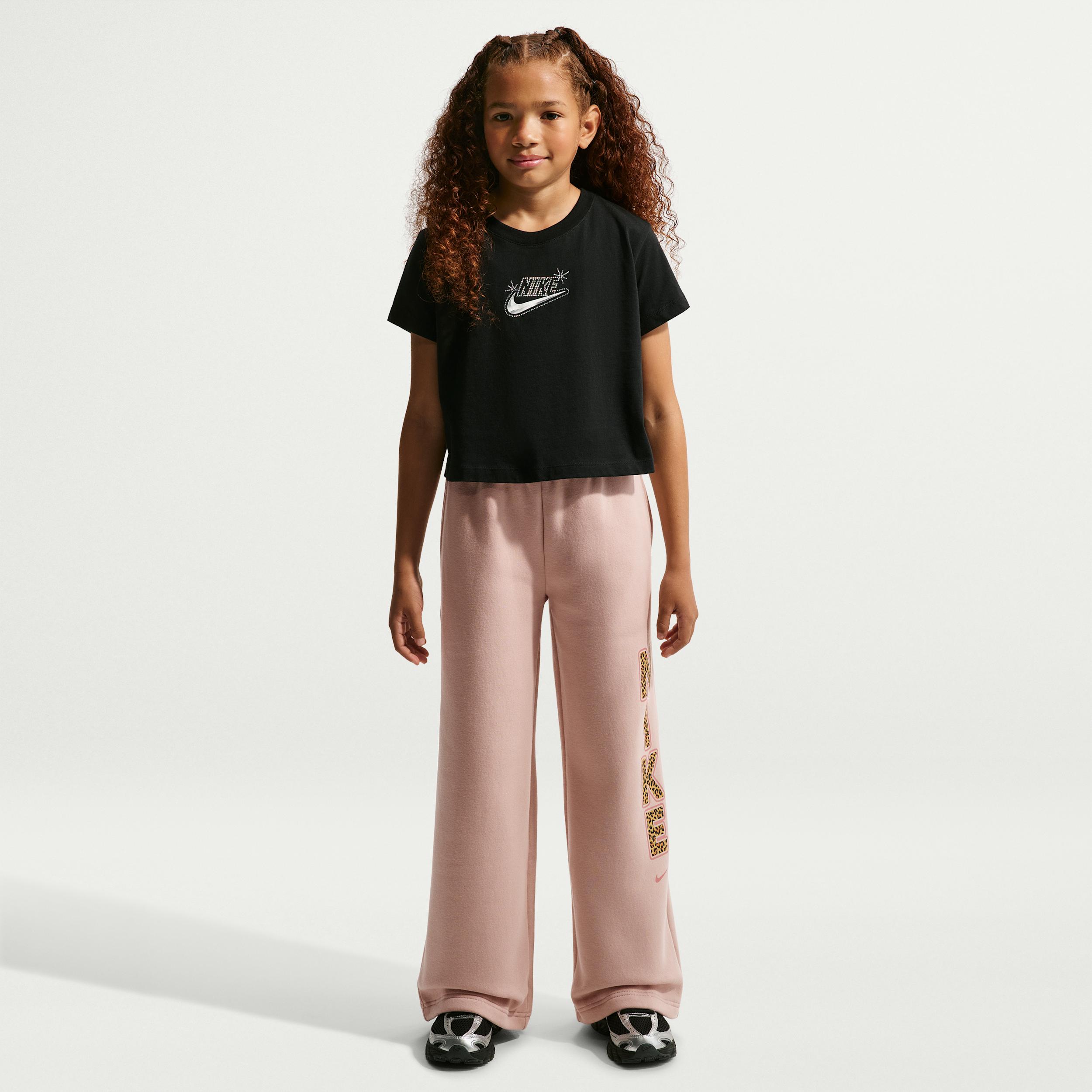 Nike Sportswear Studio Big Kids' (Girls') Fleece Open-Hem Pants by NIKE