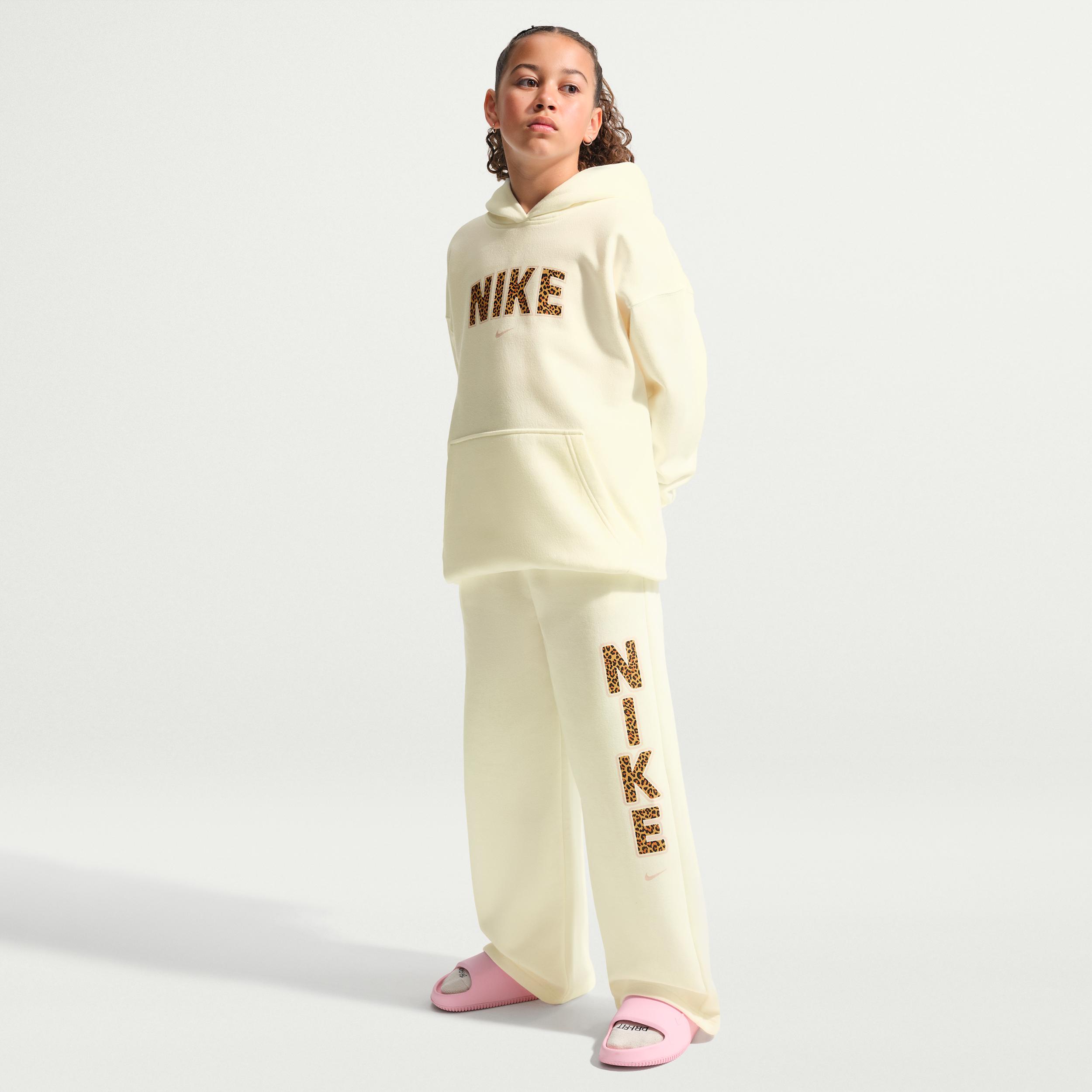 Nike Sportswear Studio Big Kids' (Girls') Fleece Open-Hem Pants by NIKE