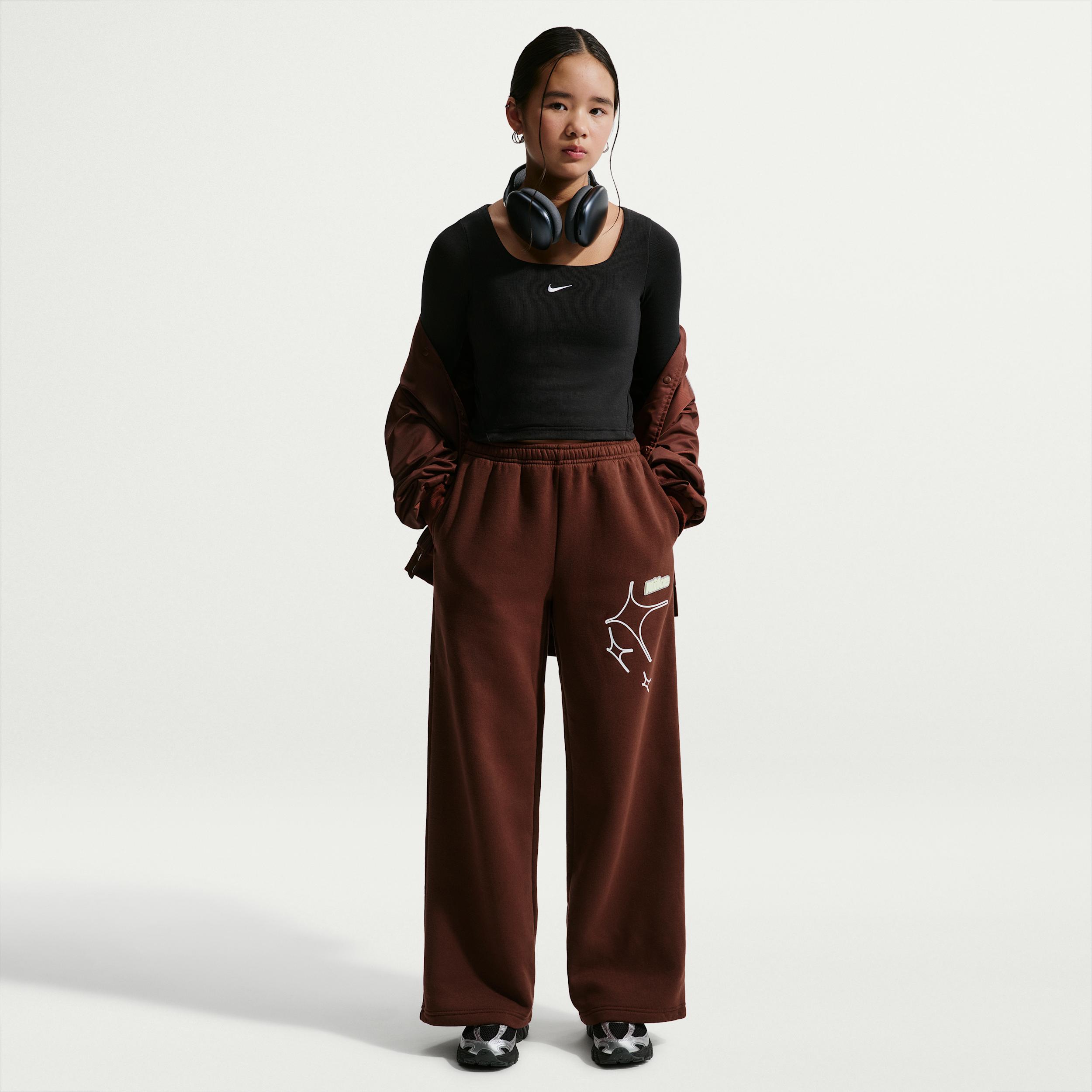 Nike Sportswear Studio Big Kids' (Girls') Open-Hem Pants by NIKE
