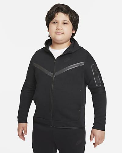 Nike Sportswear Tech Fleece Big Kids' (Boys') Full-Zip Hoodie (Extended Size) by NIKE