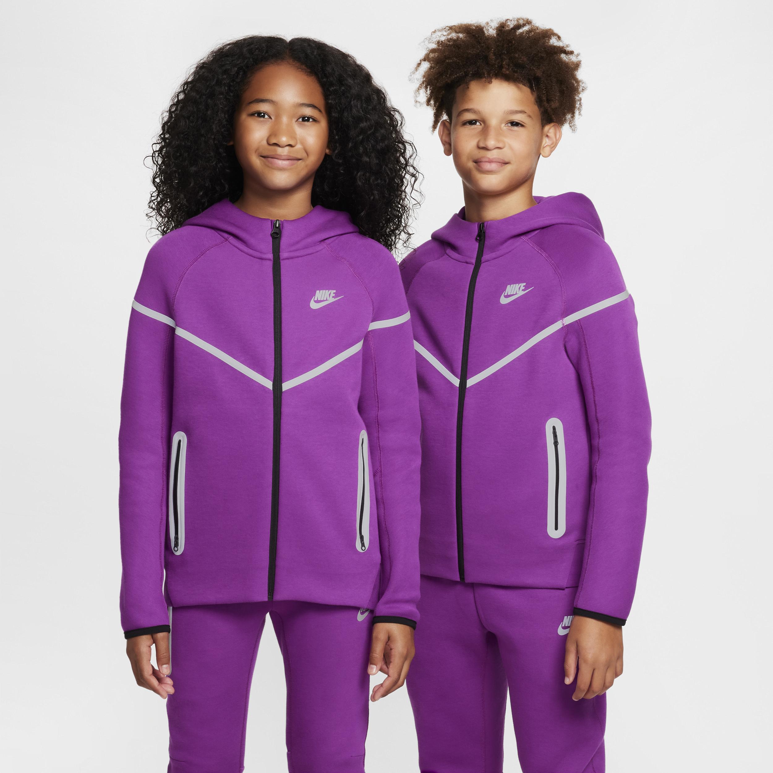 Nike Sportswear Tech Fleece Big Kids' (Boys') Reflective Full-Zip Hoodie by NIKE