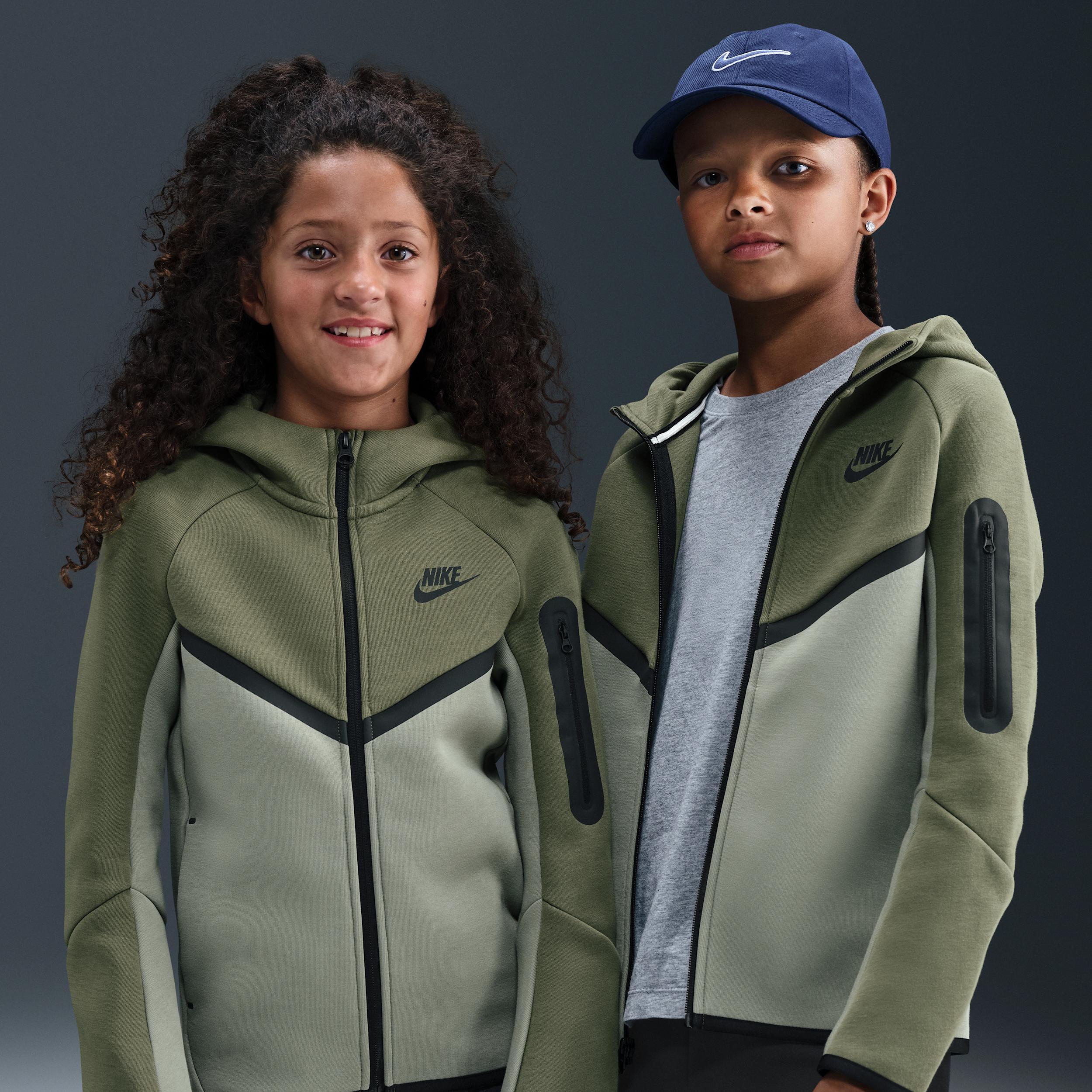 Nike Sportswear Tech Fleece Big Kids' Full-Zip Hoodie by NIKE