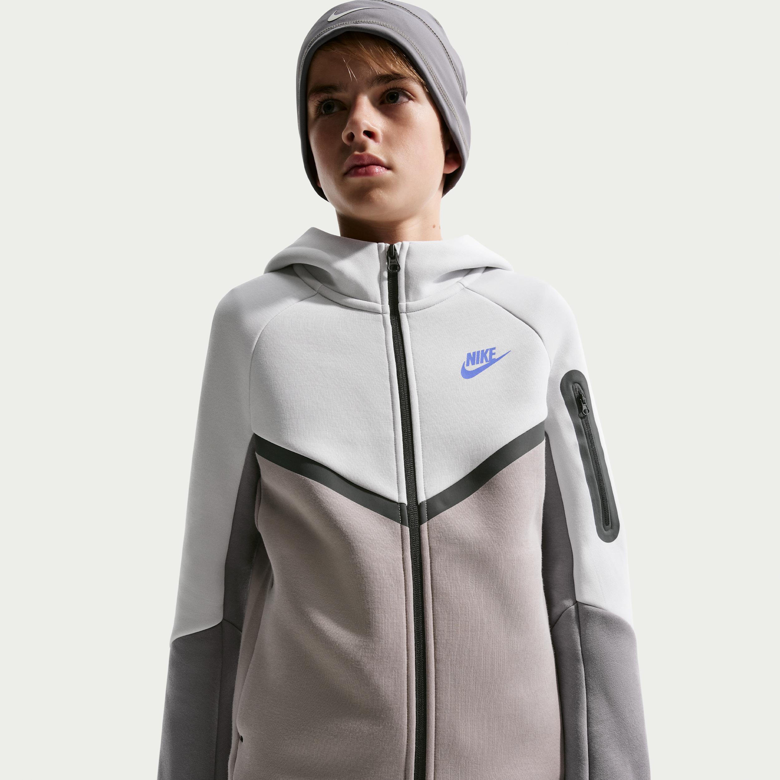 Nike Sportswear Tech Fleece Big Kids' Full-Zip Hoodie by NIKE