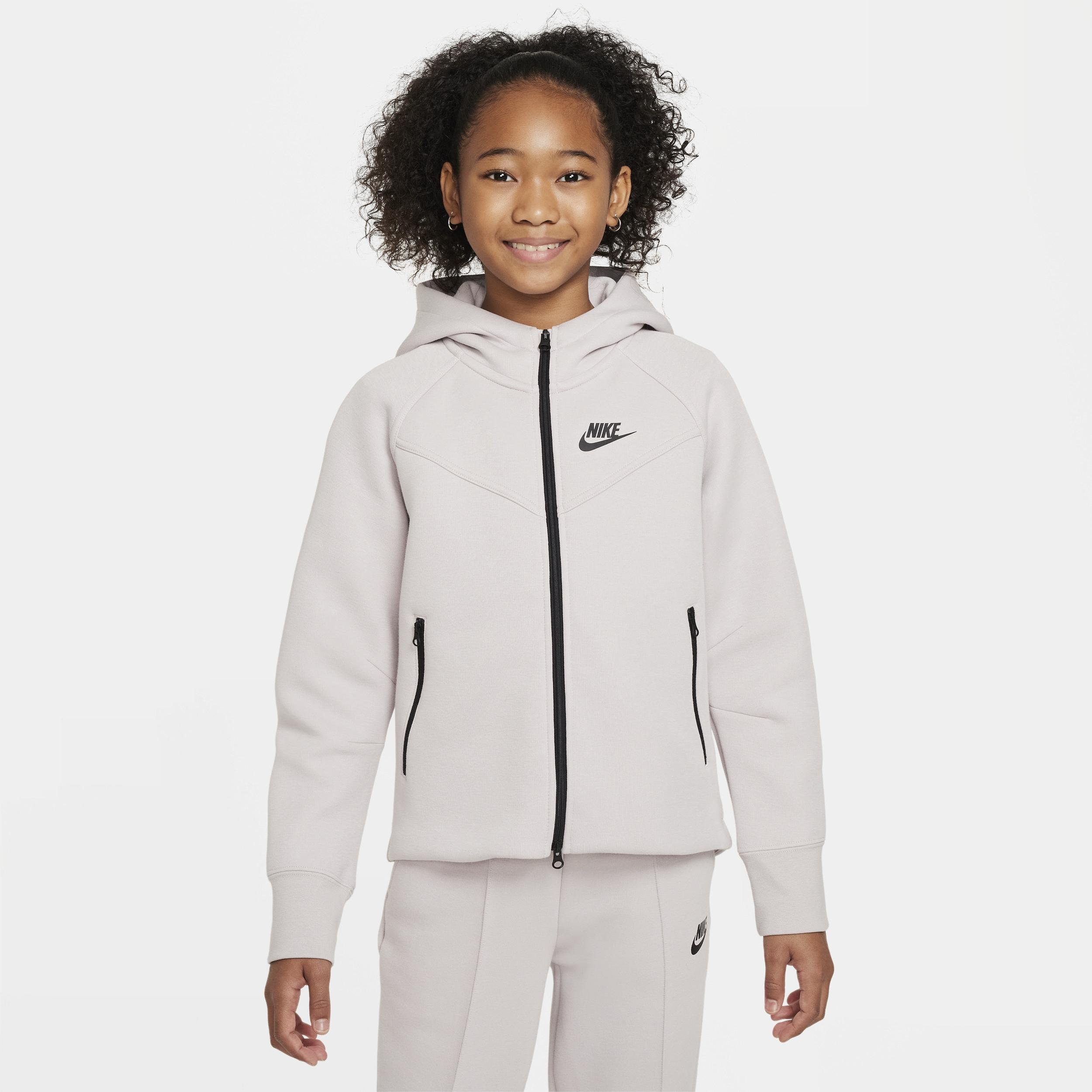 Nike Sportswear Tech Fleece Big Kids' (Girls') Full-Zip Hoodie by NIKE