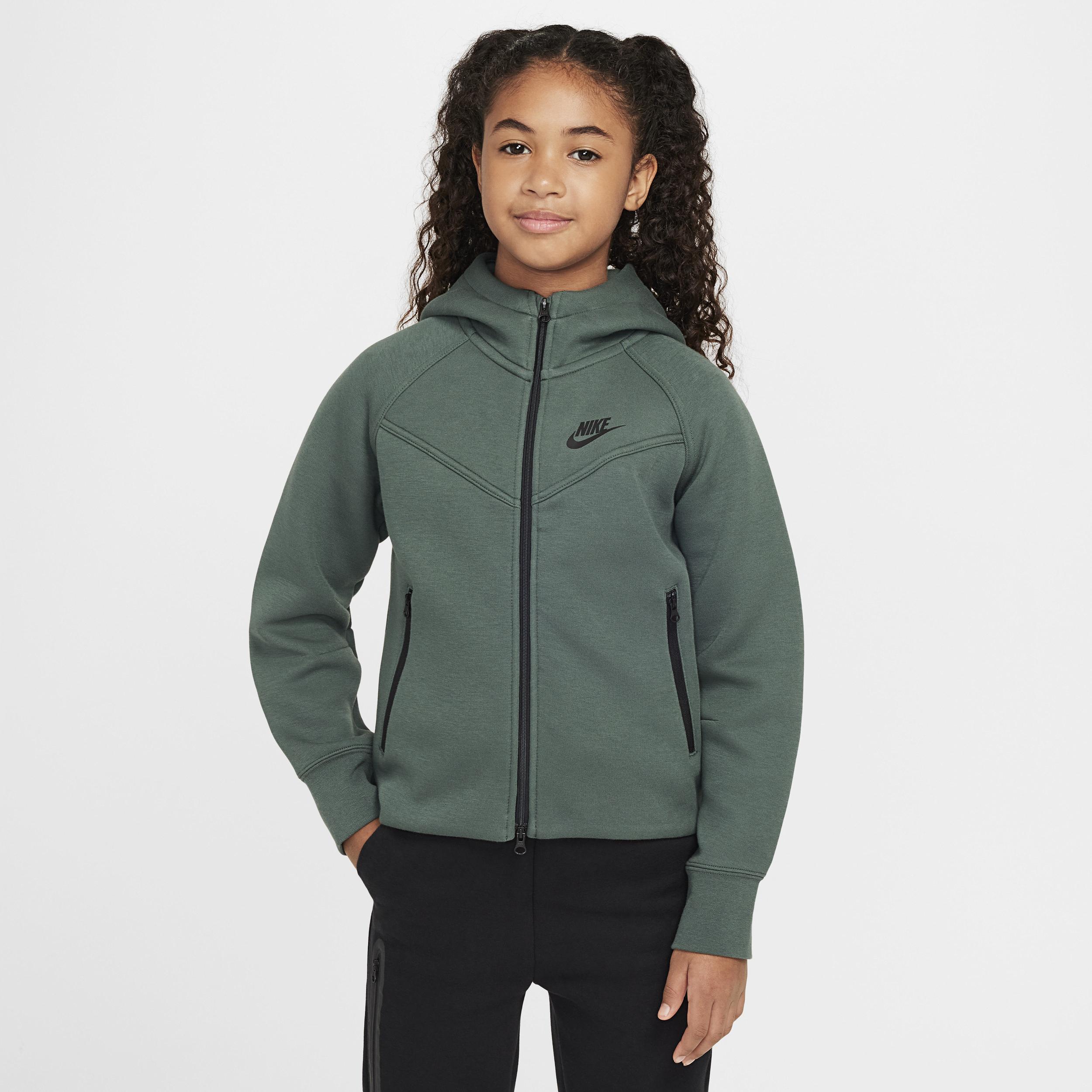 Nike Sportswear Tech Fleece Big Kids' (Girls') Full-Zip Hoodie by NIKE
