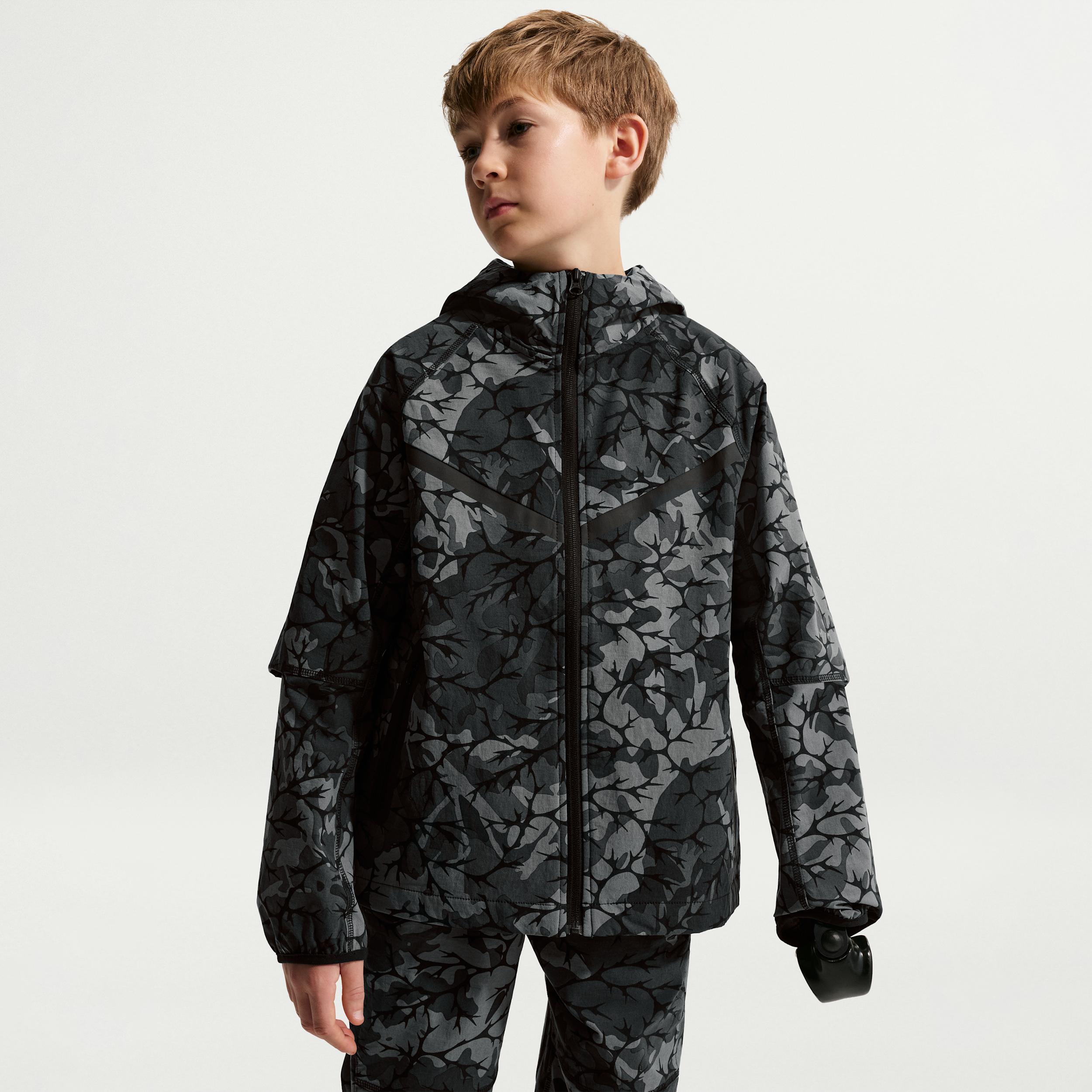 Nike Sportswear Tech Woven Big Kids' (Boys') Full-Zip Top by NIKE