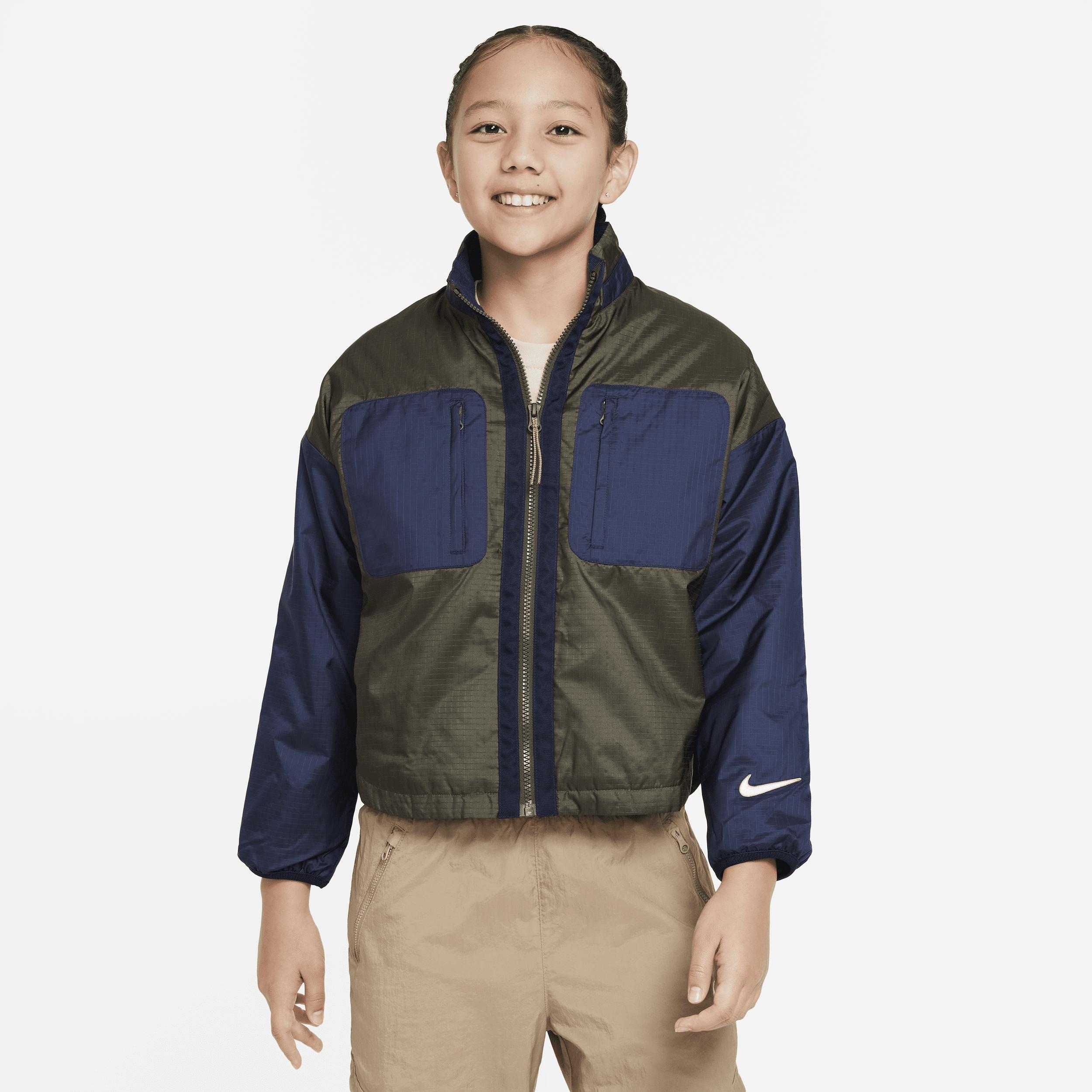 Nike Sportswear Therma-FIT Repel Big Kids' (Girls') Shirt-Jacket by NIKE Nike Sportswear Therma-FIT Repel Big Kids' (Girls') Shirt-Jacket by NIKE