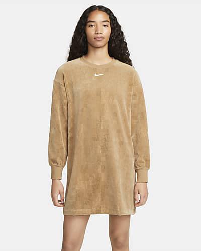 NIKE Nike Sportswear Women's Velour Long-Sleeve Crew Dress