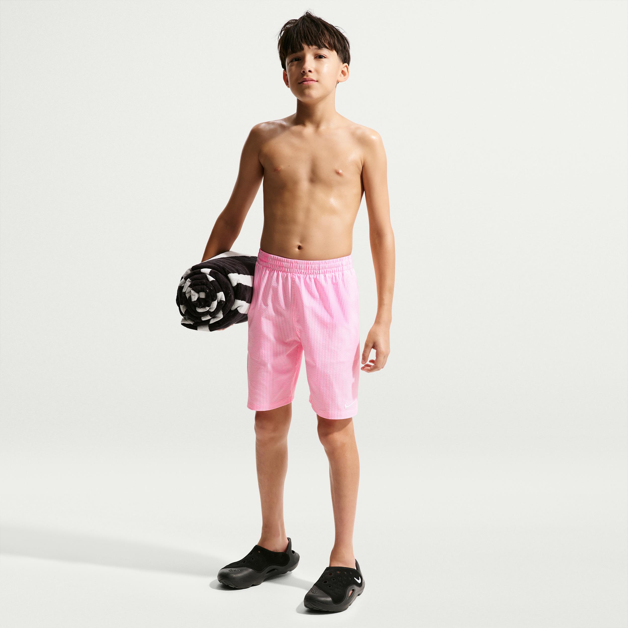 Nike Swim Breaker Big Kids' (Boys') Ripple Texture 7" Brief-Lined Volley Short by NIKE