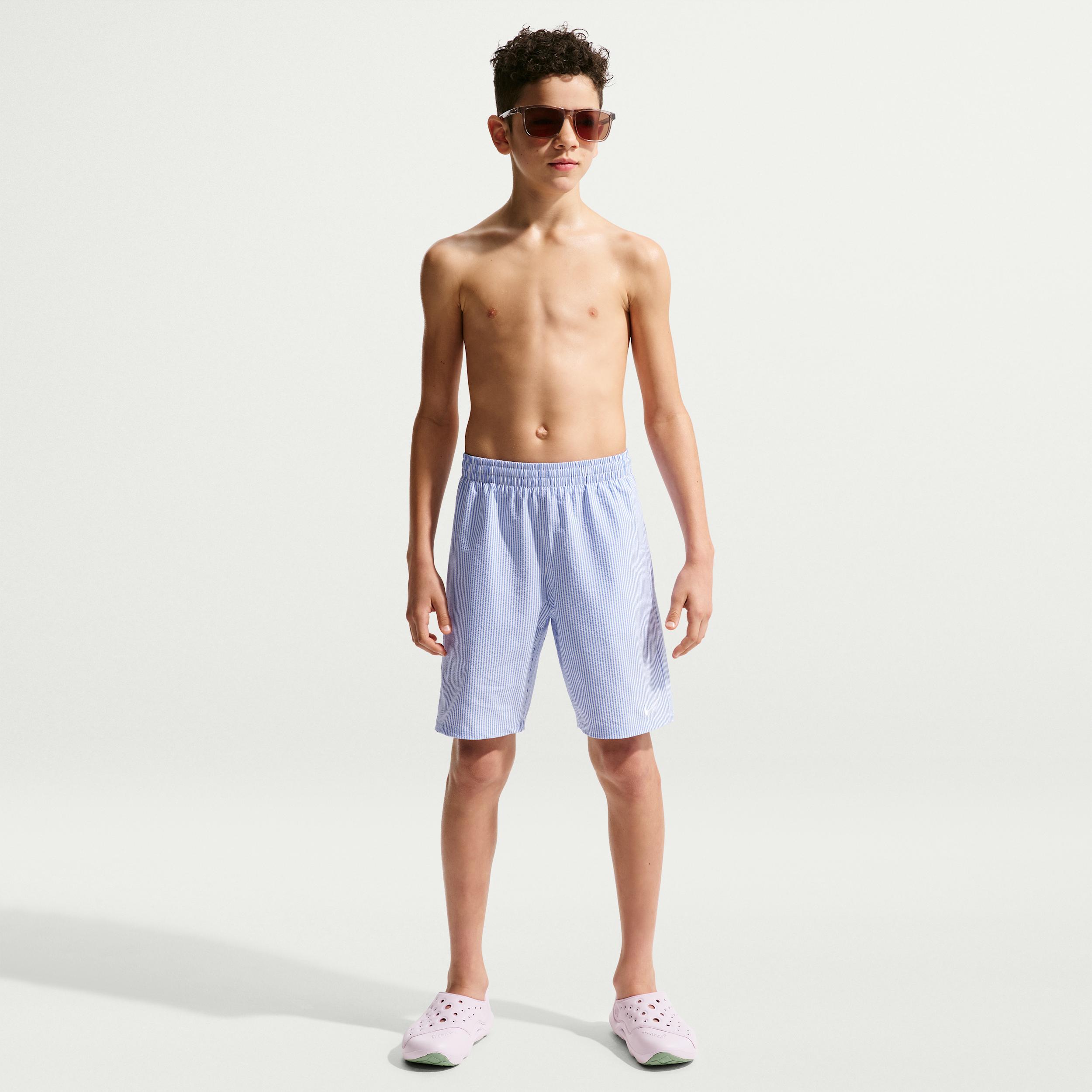 Nike Swim Breaker Big Kids' (Boys') Ripple Texture 7" Brief-Lined Volley Short by NIKE