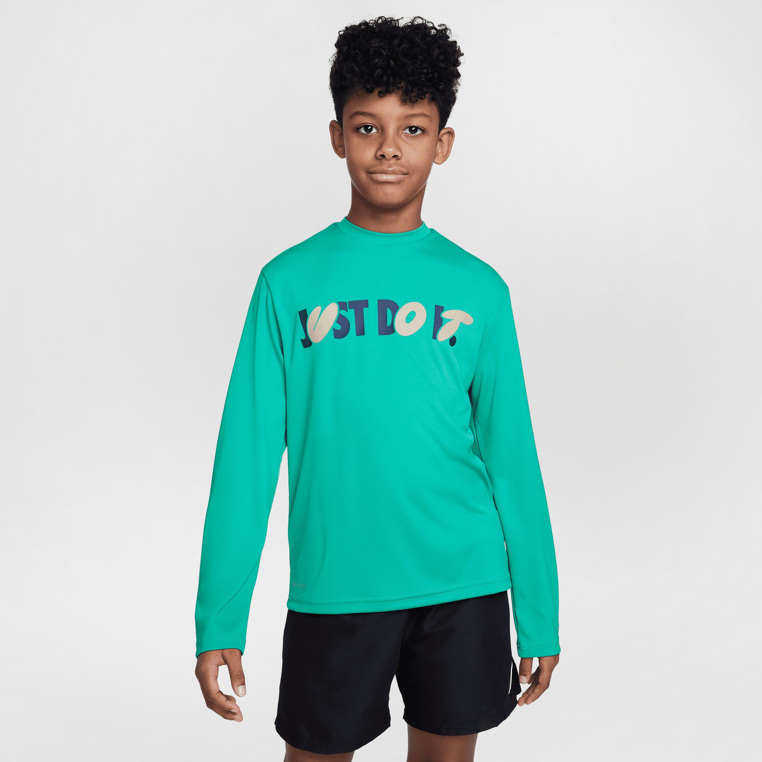 Nike Swim Hydroguard Big Kids' (Boys') Dri-FIT Long-Sleeve Top by NIKE
