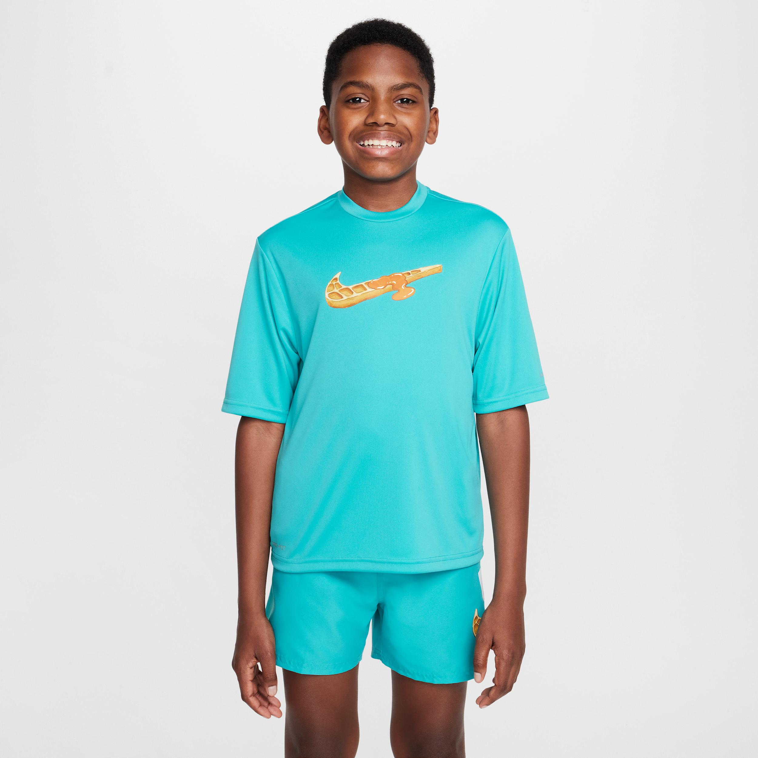 Nike Swim Hydroguard Big Kids' (Boys') Dri-FIT Short-Sleeve Top by NIKE