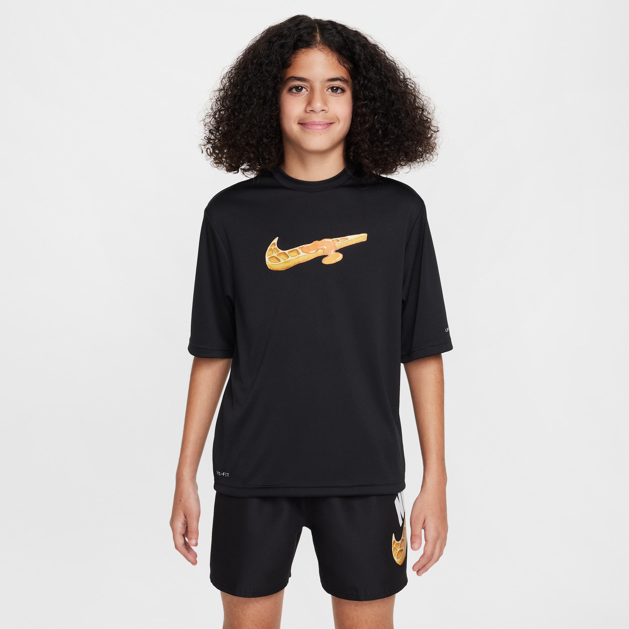 Nike Swim Hydroguard Big Kids' (Boys') Dri-FIT Short-Sleeve Top by NIKE
