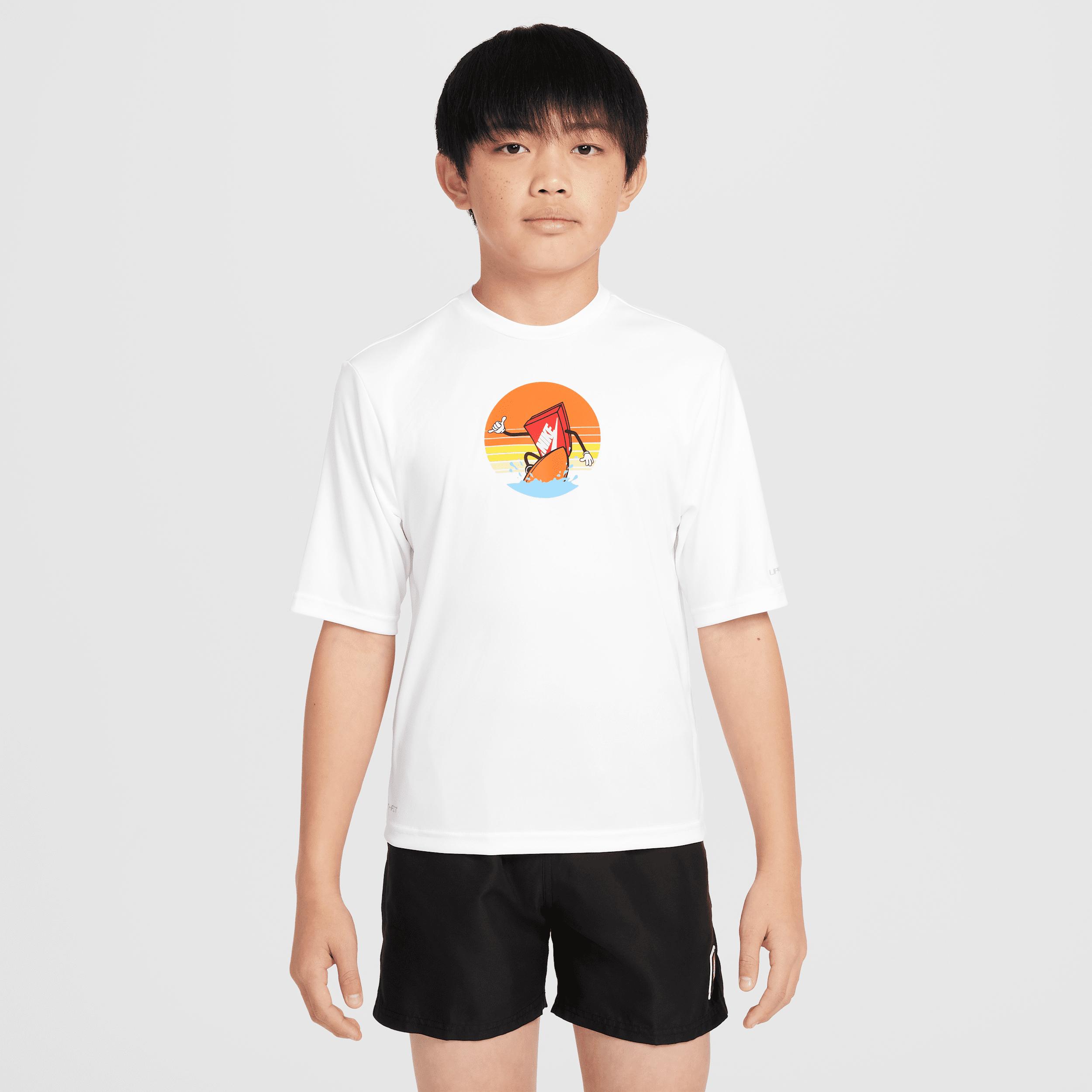 Nike Swim Hydroguard Big Kids' (Boys') Dri-FIT Short-Sleeve Top by NIKE