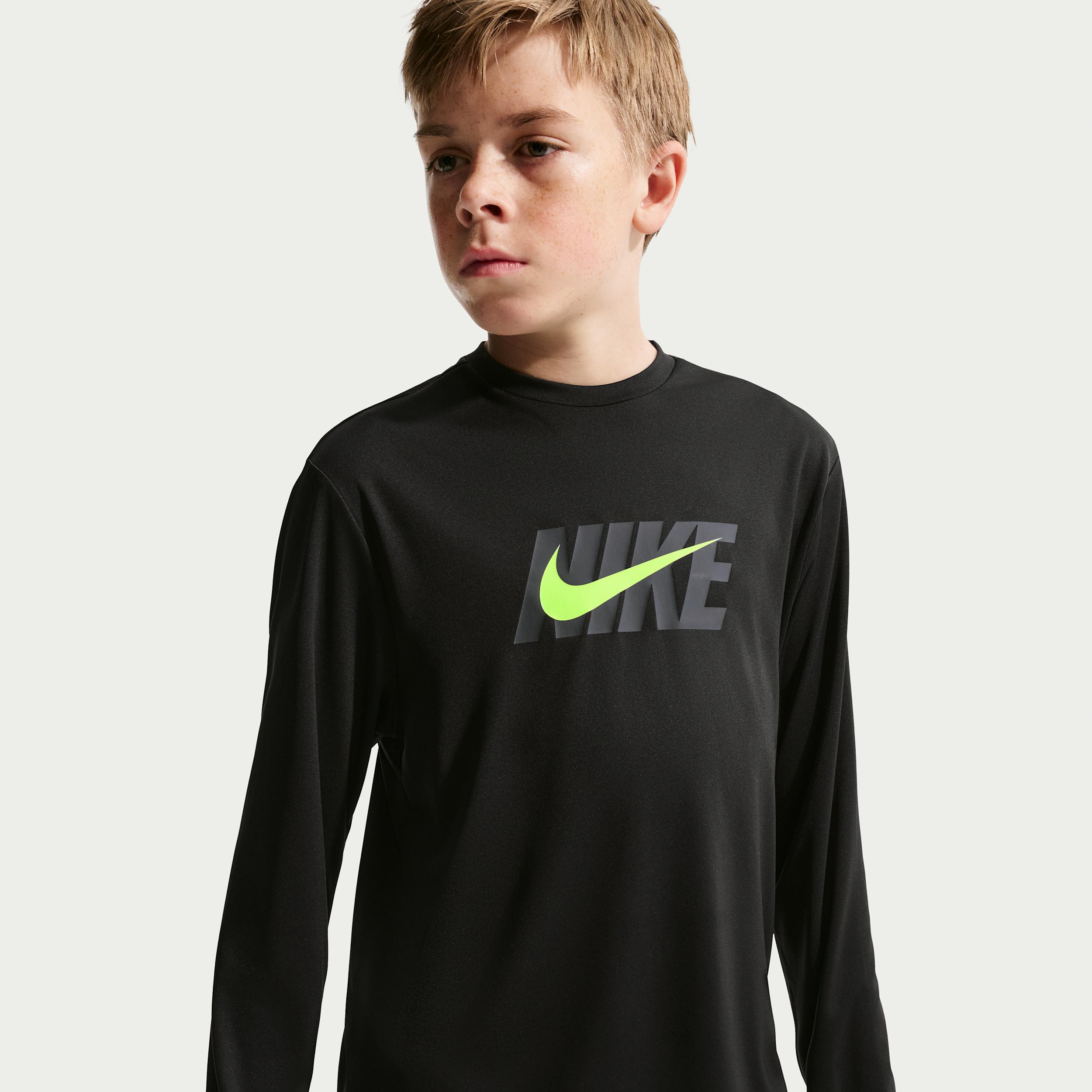 Nike Swim Hydroguard Big Kids' (Boys') Dri-FIT UV Long Sleeve Top by NIKE