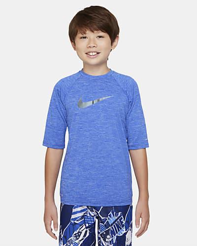 Nike Swim Hydroguard Essential Big Kids' (Boys') Dri-FIT UV Short Sleeve Top by NIKE