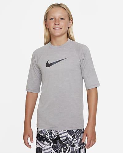 Nike Swim Hydroguard Essential Big Kids' (Boys') Dri-FIT UV Short Sleeve Top by NIKE