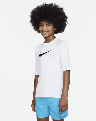 Nike Swim Hydroguard Essential Big Kids' (Boys') Dri-FIT UV Short Sleeve Top by NIKE