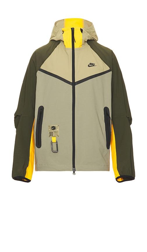 Nike Tech Full Zip Trek Jacket in Olive by NIKE