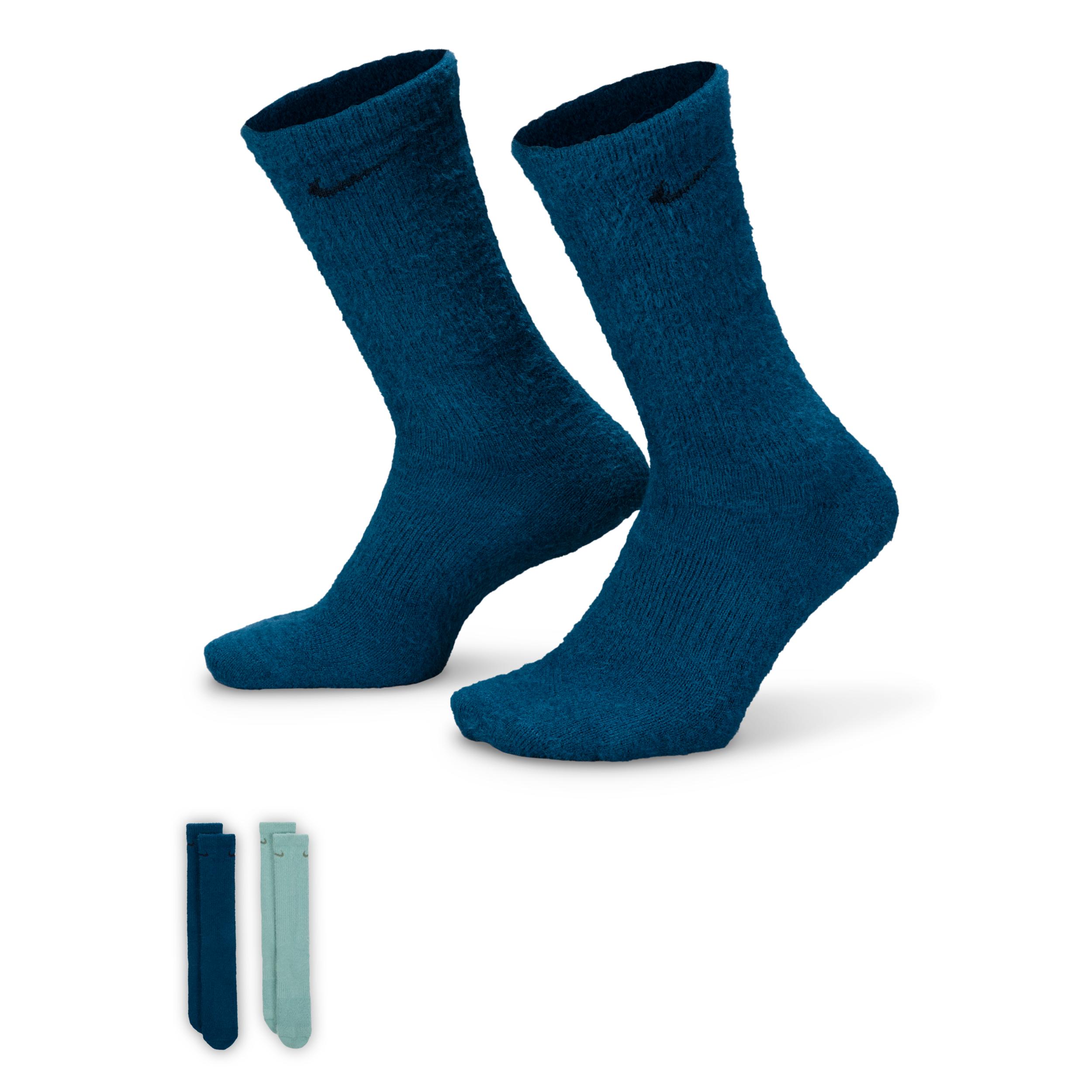 Nike Unisex Everyday Cushioned Cozy Crew Socks (2 Pairs) by NIKE