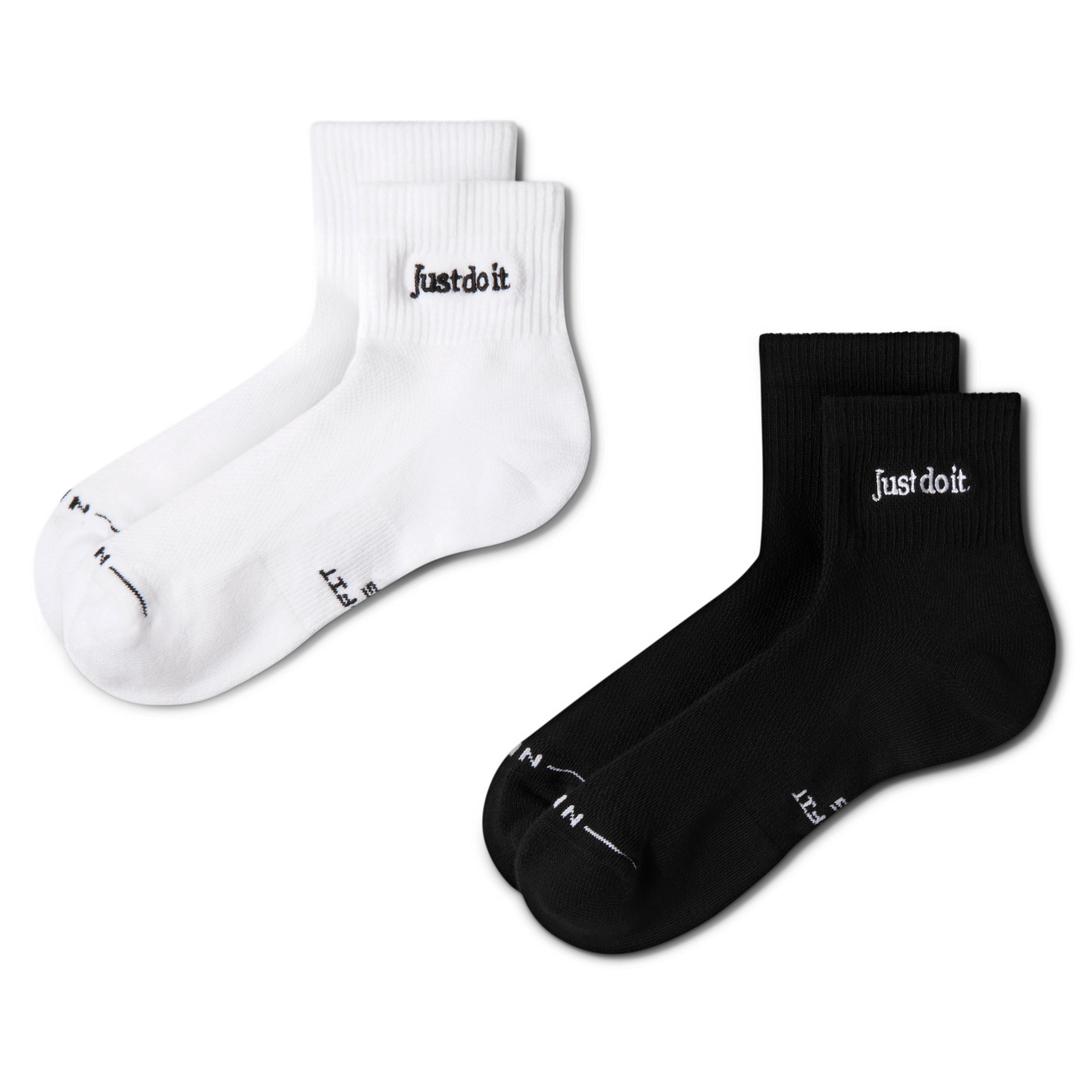 Nike Unisex Everyday Elevated Ankle Socks (2 Pairs) by NIKE
