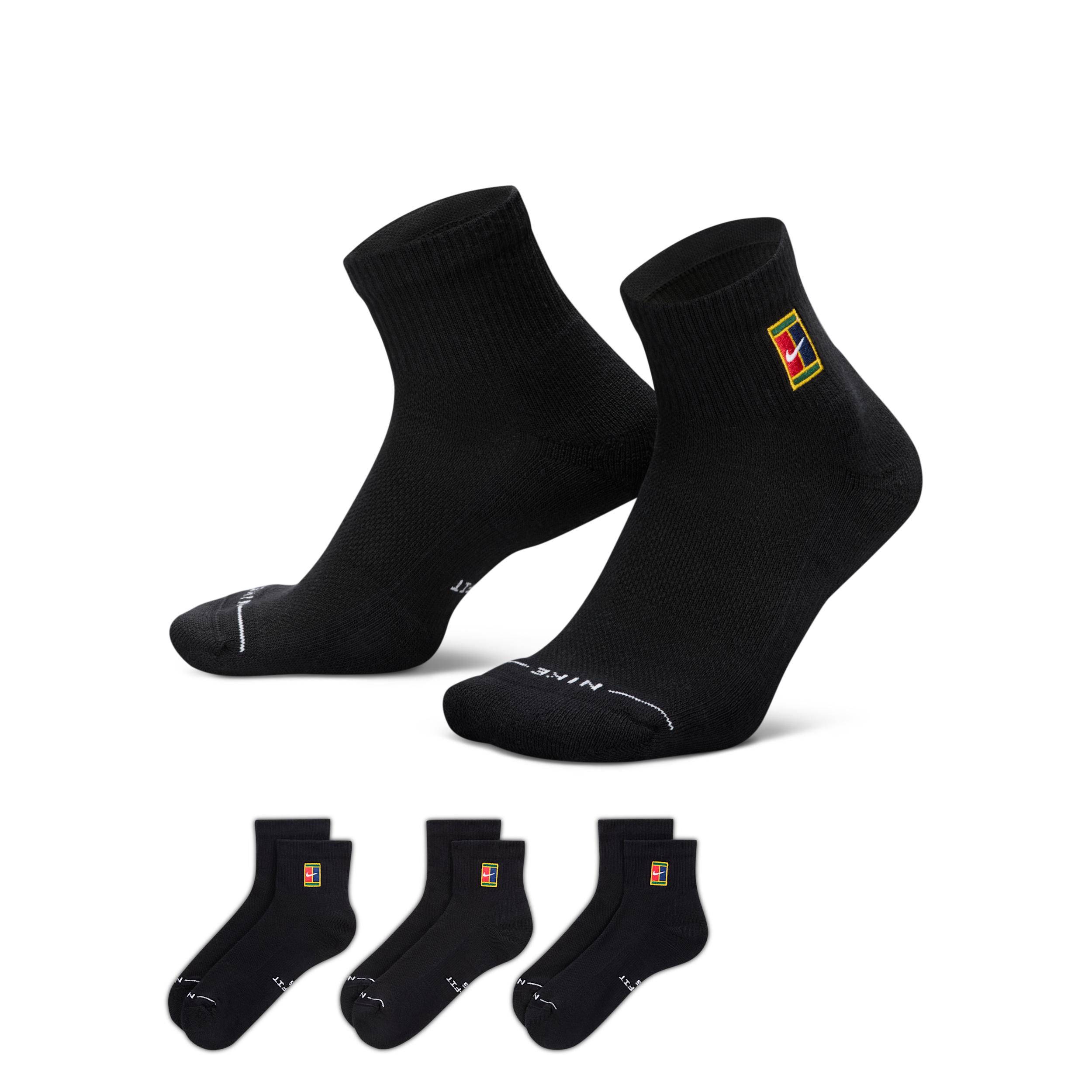 Nike Unisex Everyday Elevated Ankle Socks (3 Pairs) by NIKE