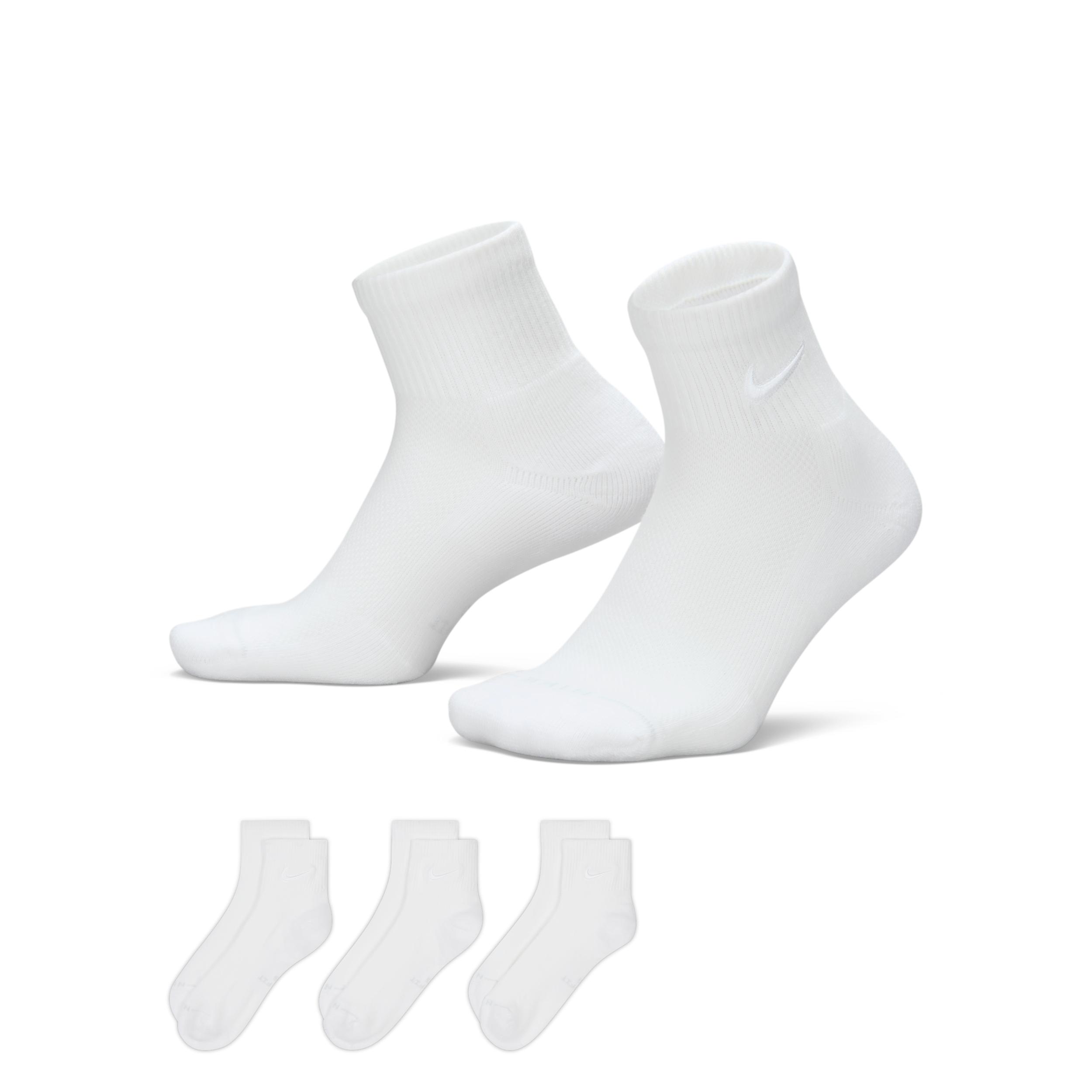 Nike Unisex Everyday Elevated Ankle Socks (3 Pairs) by NIKE