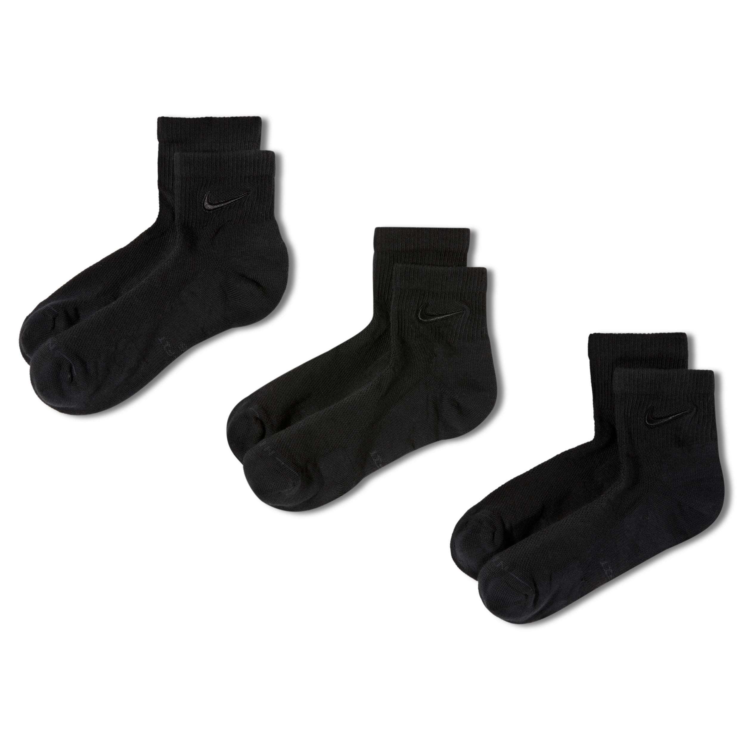 Nike Unisex Everyday Elevated Ankle Socks (3 Pairs) by NIKE