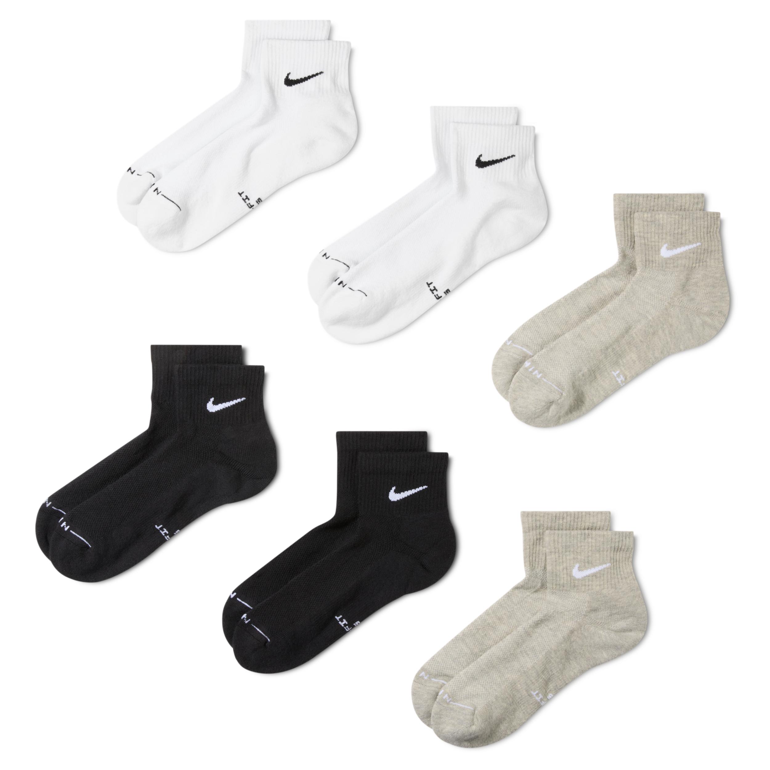 Nike Unisex Everyday Elevated Ankle Socks (6 Pairs) by NIKE