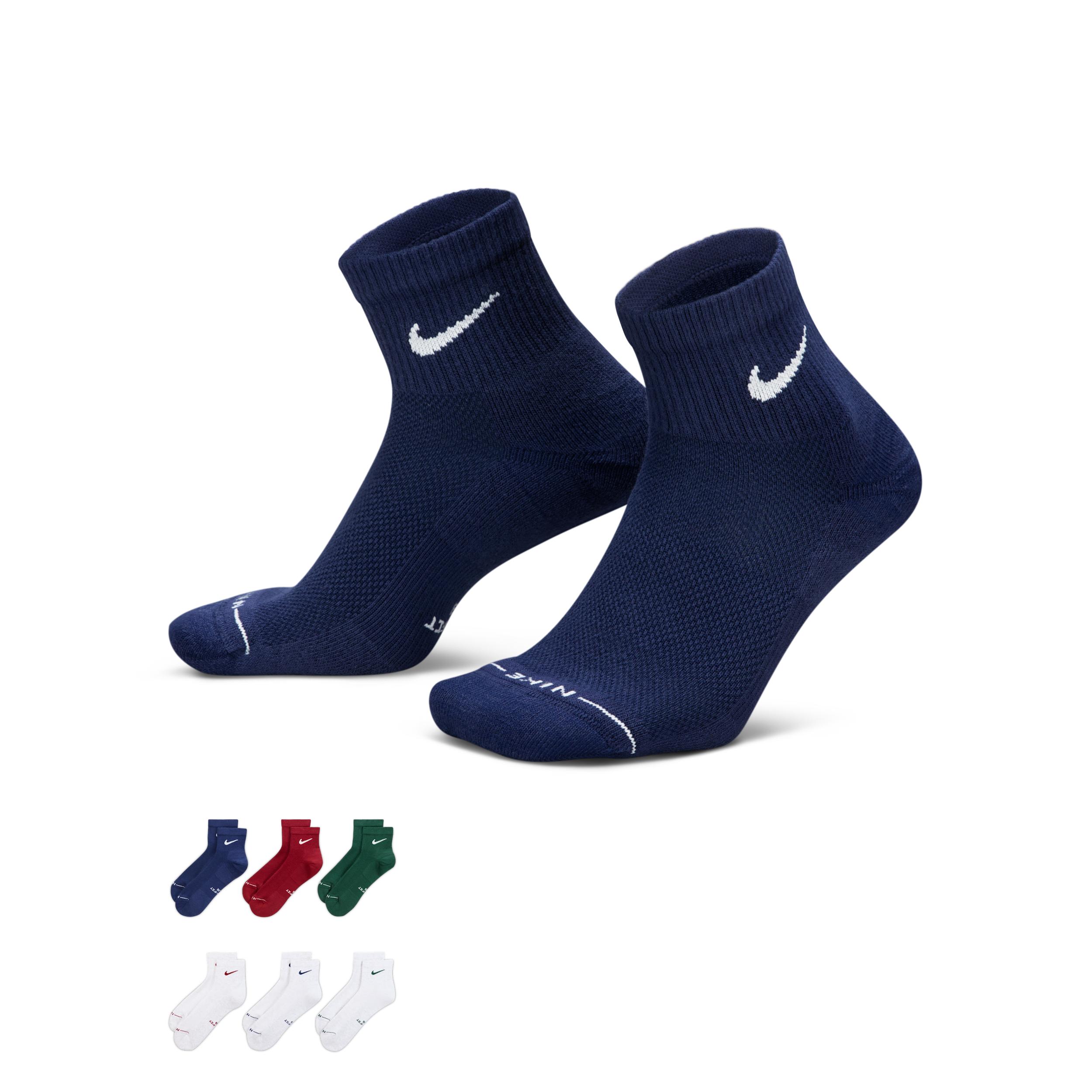 Nike Unisex Everyday Elevated Ankle Socks (6 Pairs) by NIKE